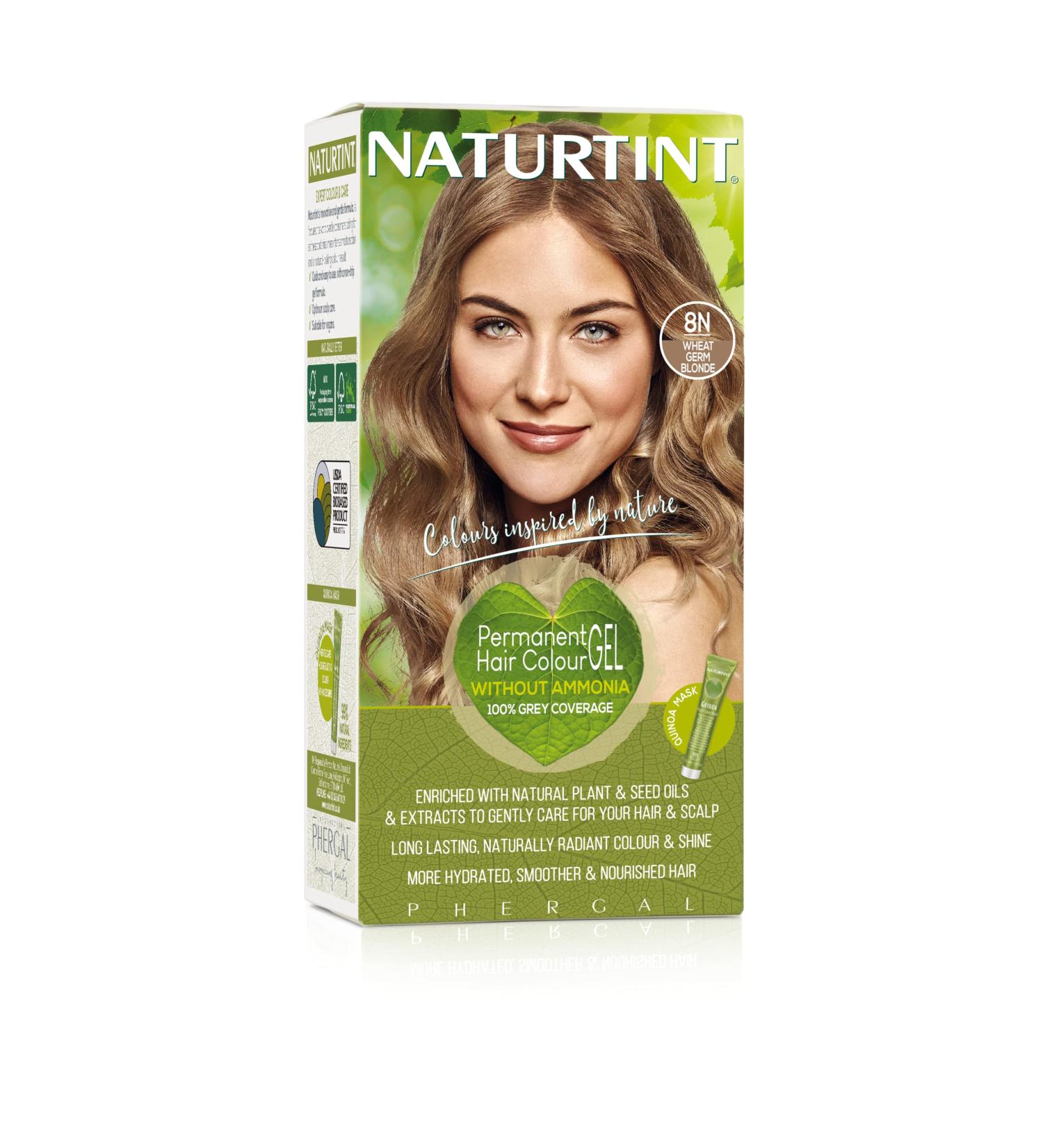 Naturtint 8N Wheat Germ Blonde Hair Color - 1 Pack | Natural, Ammonia-Free Dye - Buy Online on GoSupps.com
