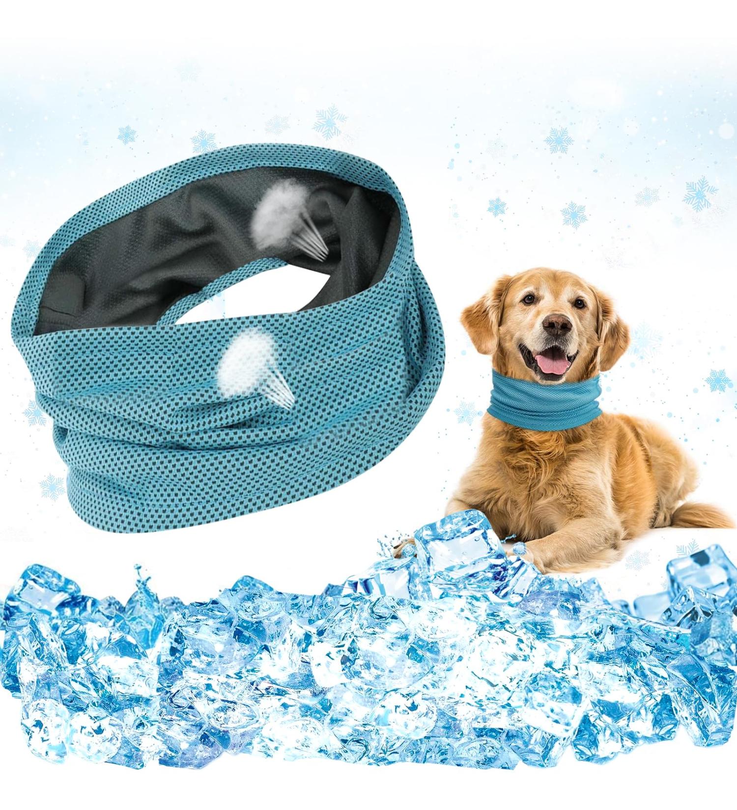Cooling Collar for Dogs | Summer Dog Bandanas & Neckerchiefs | S/M/L Sizes Available - Buy Online on GoSupps.com
