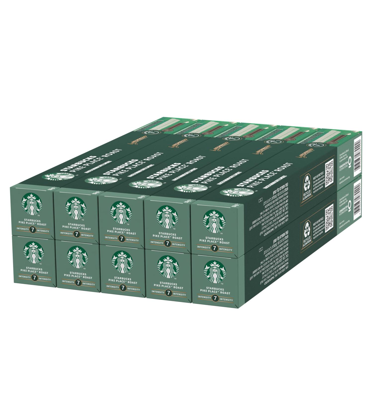 Nestl STARBUCKS Pike Place by Nespresso Medium Roast Koffiecapsules 10 x 10 100 Capsules - Buy Online on GoSupps.com