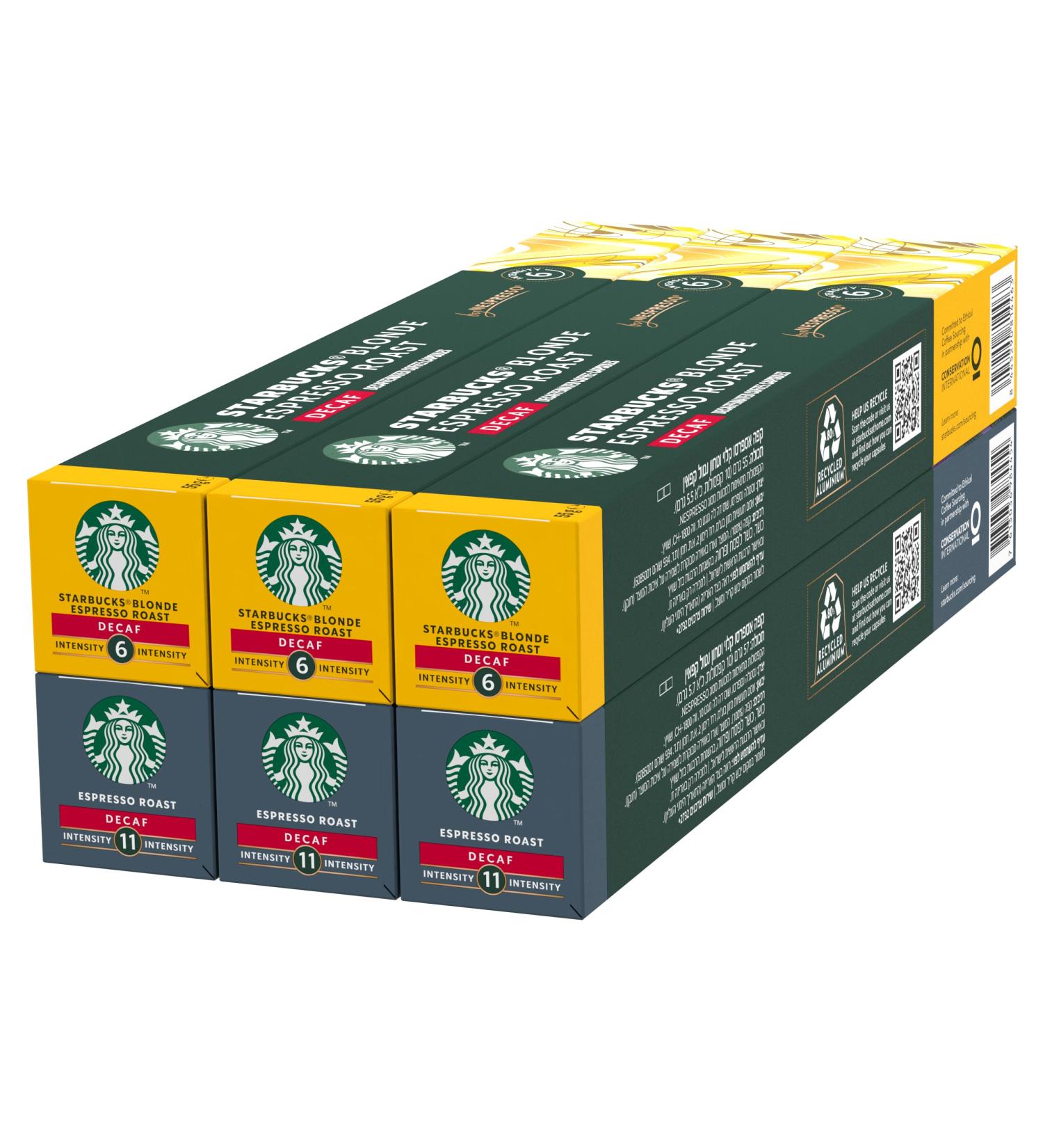  STARBUCKS STARBUCKS Decaf Discovery Pack by Nespresso Coffee Capsules 6 x 10 (60 Capsules) - Amazon Exclusive - Buy Online on GoSupps.com
