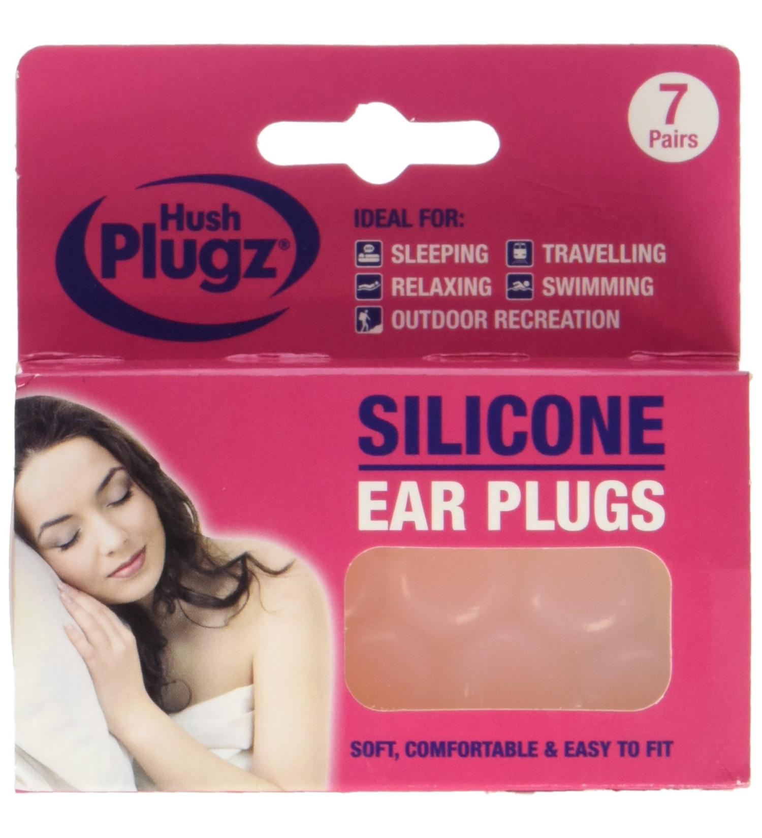 Hush Plugz 3921 Silicone Ear Plugs (7 Pack)
