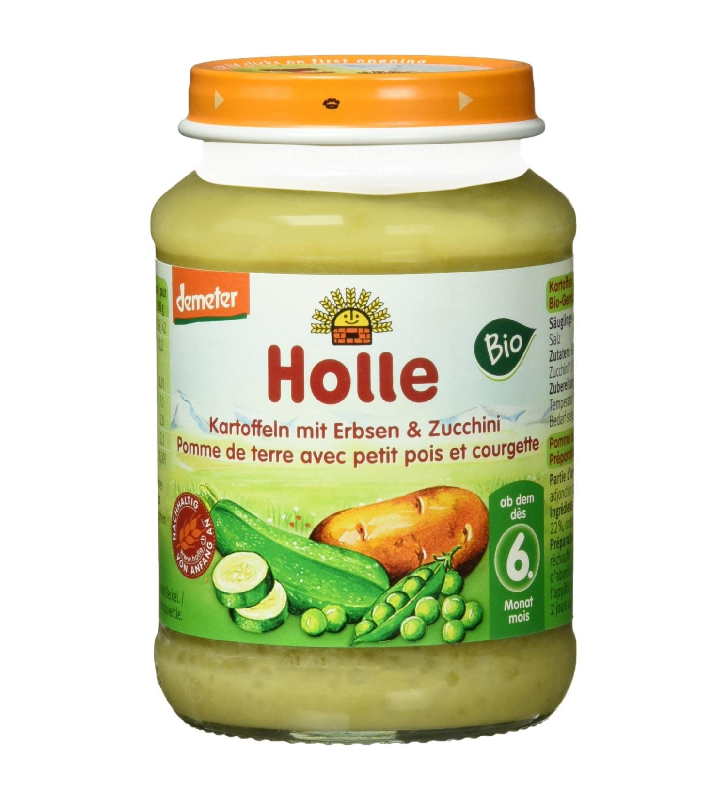 Holle Organic Potatoes with Peas & Zucchini - 190g | Premium Baby Food | International Shipping - Buy Online on GoSupps.com