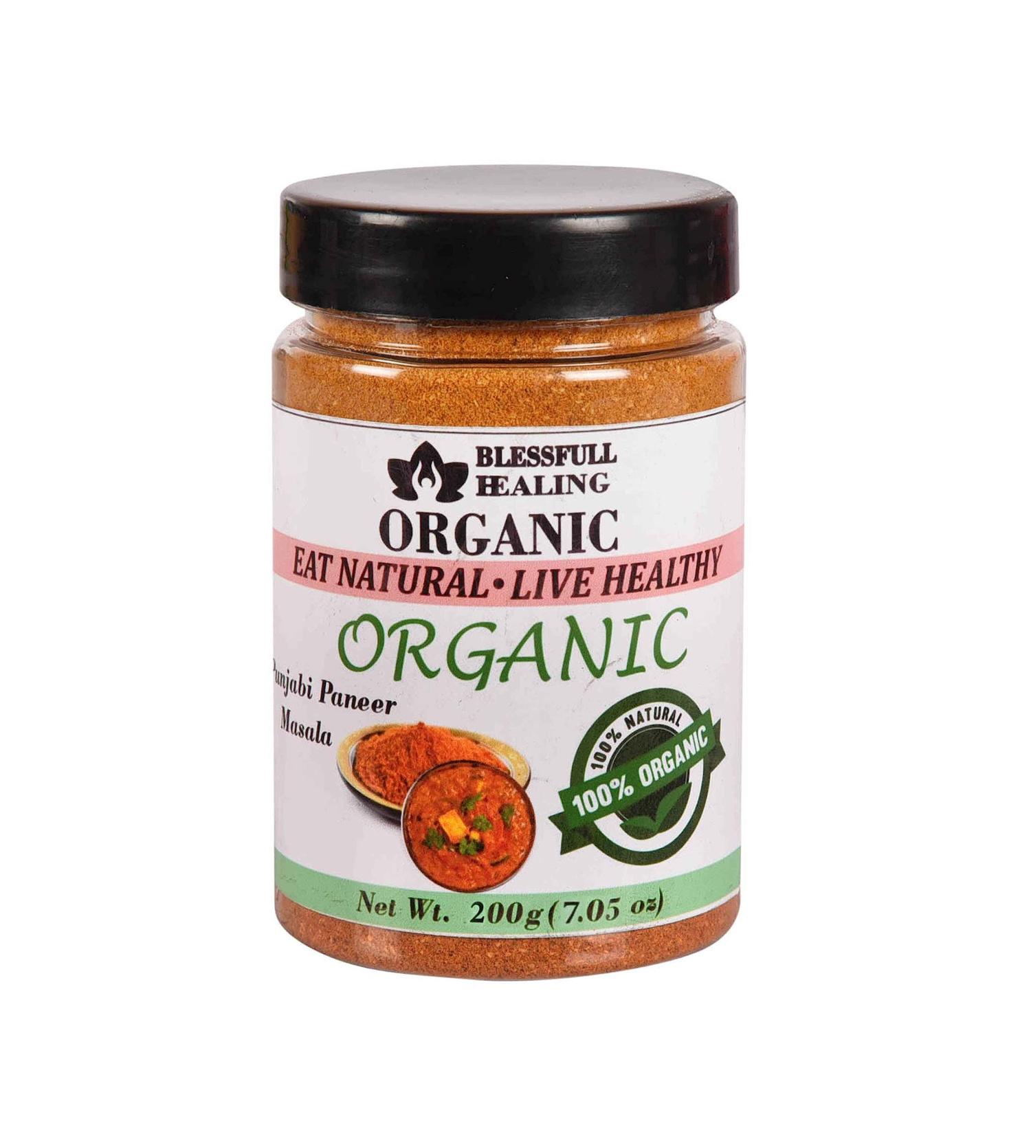 Blessfull Healing Organic Punjabi Paneer Masala 200 Gram Airtight Container (Packing May Vary) 200 Gram 7.05 oz - Buy Online on GoSupps.com