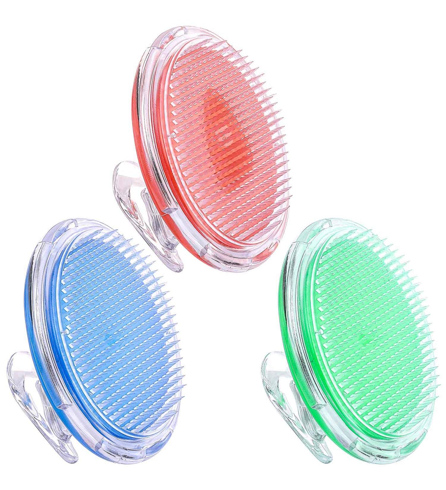 Exfoliating Brush Set for Ingrown Hair - Tbestmax 3 Pcs Body Scrubber (Blue, Green, Red) - Buy Online on GoSupps.com