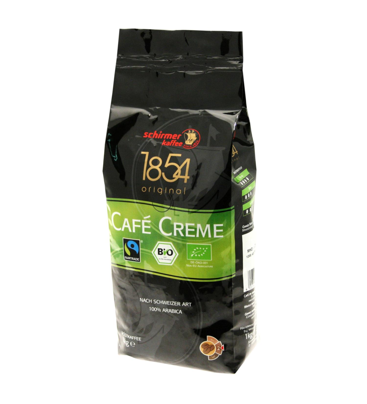 Schirmer Schirmer - 1854 TransFair Organic Caf Creme Beans - 1kg