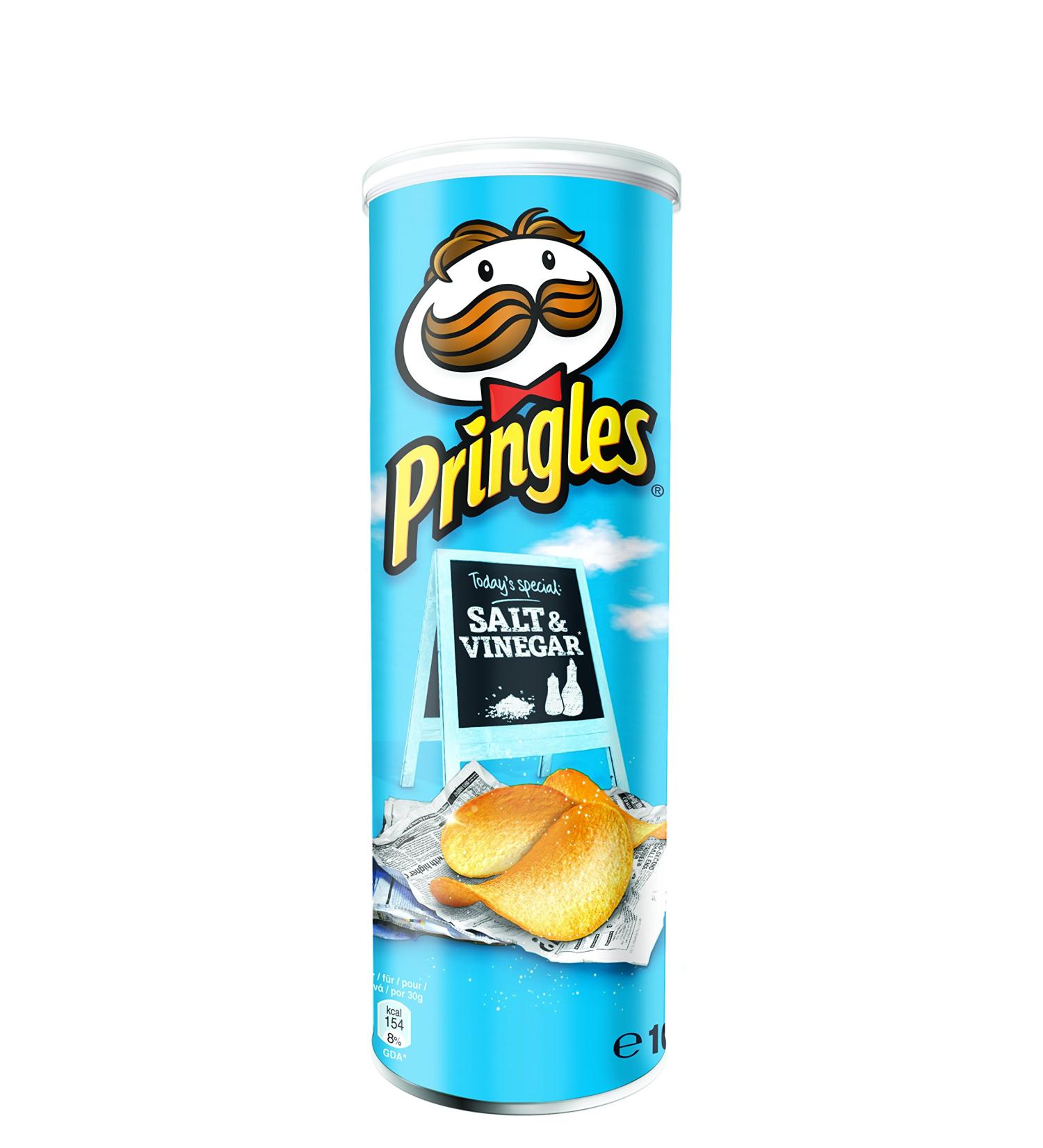 Pringles - Salt & Vinegar - 165 g - Pack of 6 Savory