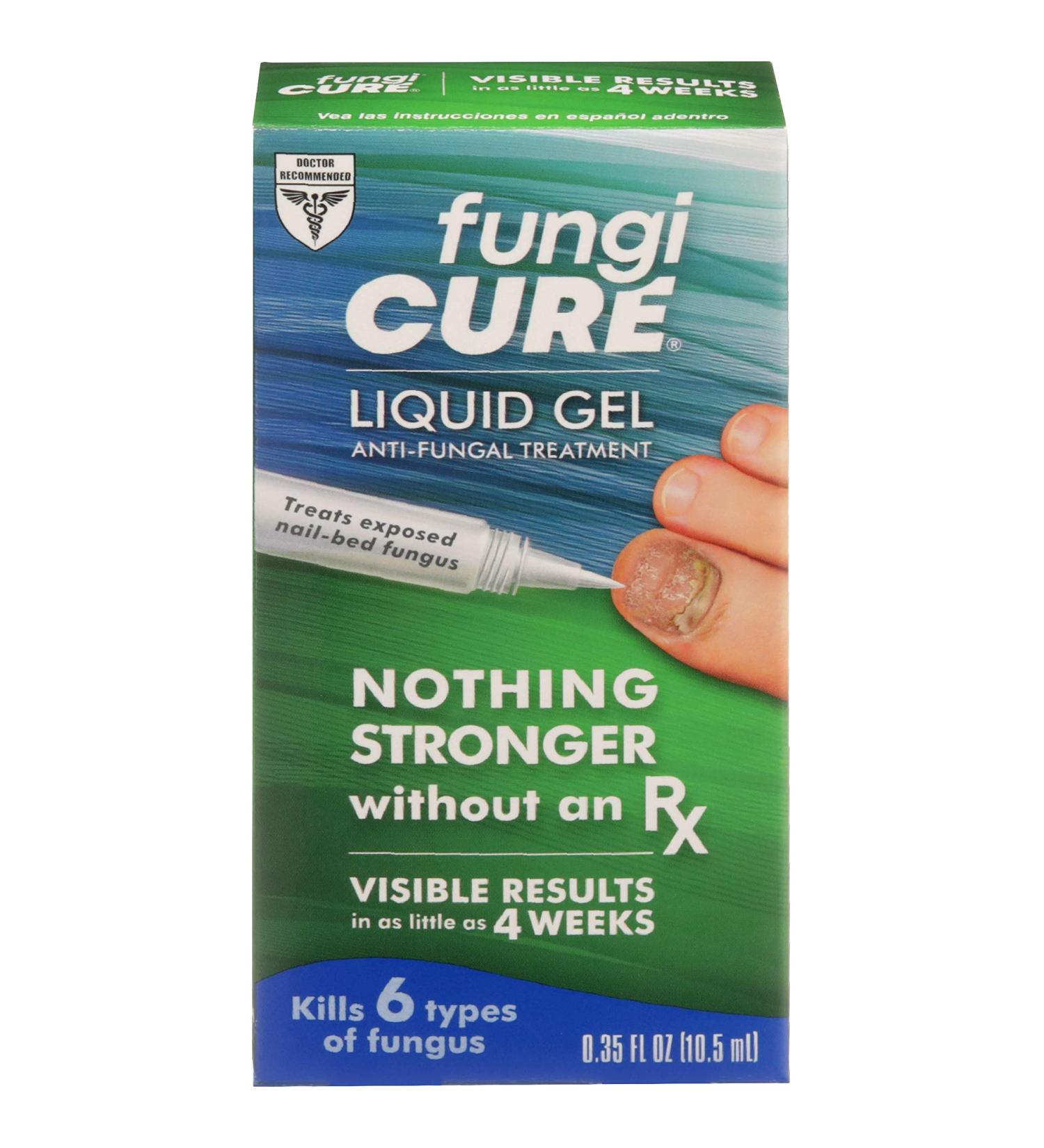 FUNGICURE Anti-Fungal Liquid Gel - Maximum Strength - 0.35 fl oz - Nail-Bed Fungus, Ringworm, Athlete's Foot Treatment - Buy Online on GoSupps.com