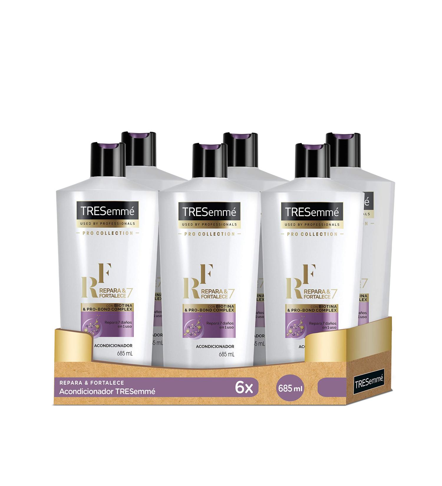  TRESemm TRESemm Repara & Fortalece Conditioner for damaged or weak hair with Biotin protects against 7 types of hair damage - Pack of 6 x 685 ml - Buy Online on GoSupps.com