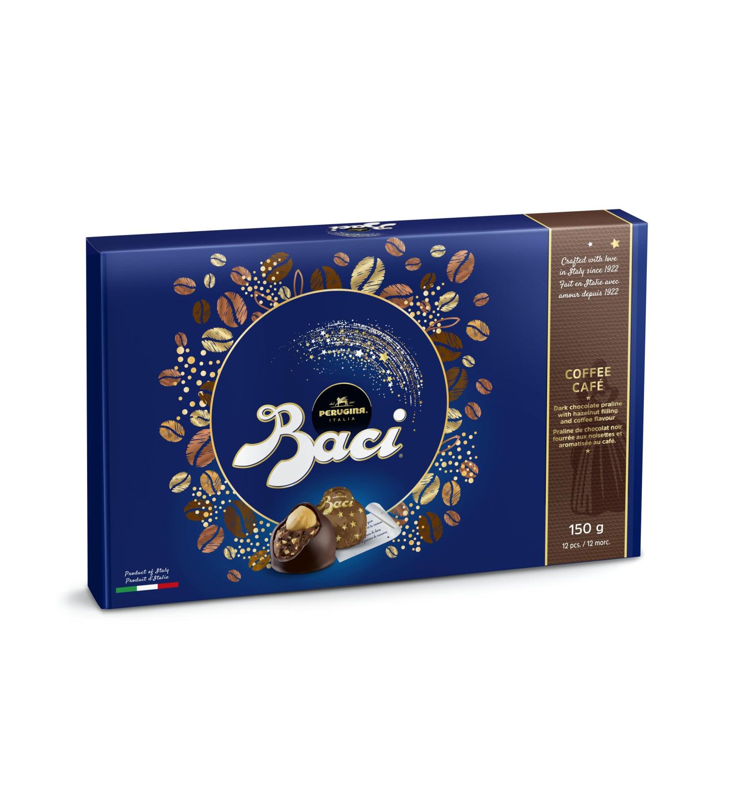 Baci Perugina Praline Box - 12 Hazelnut & Coffee Pralines (150g) | International Shipping - Buy Online on GoSupps.com