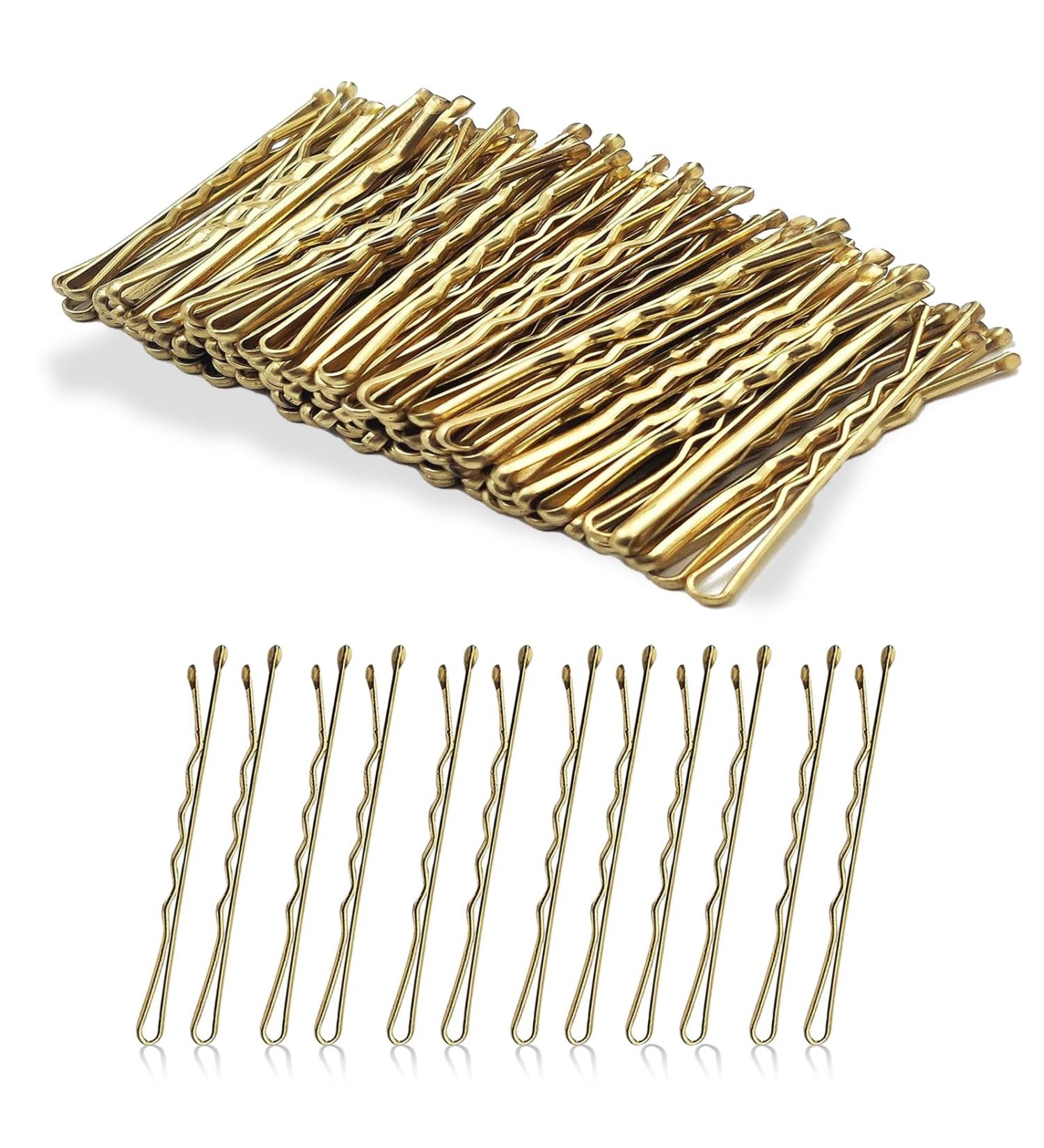 180-Piece Bobby Pins Hair Clips Set with Storage Box - Black, Blonde, Brown - Women's Girls Hair Styling Grips - Buy Online on GoSupps.com
