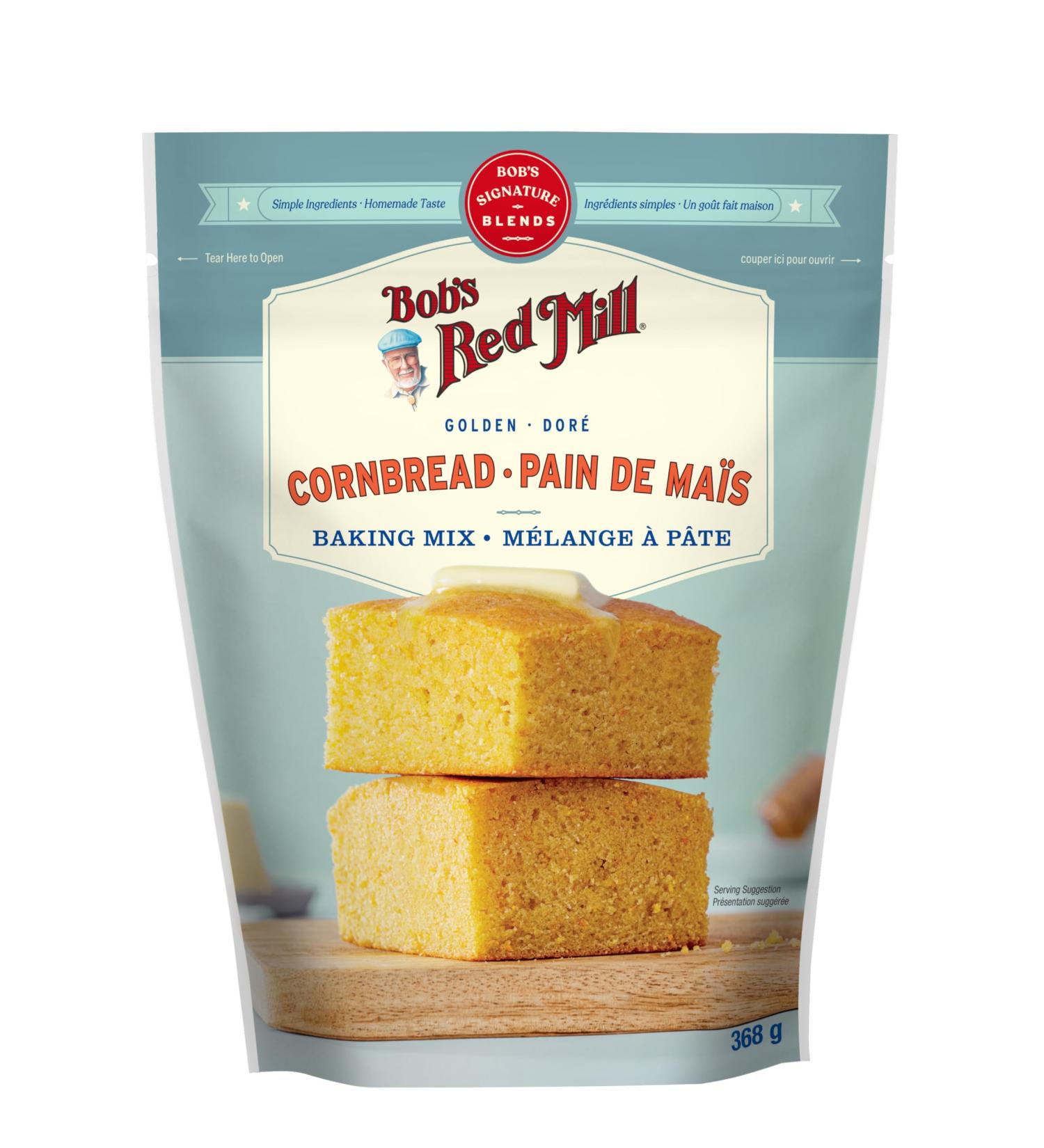 Bob's Red Mill Non-GMO Golden Cornbread Baking Mix 368 gr (Pack of 1) - Buy Online on GoSupps.com