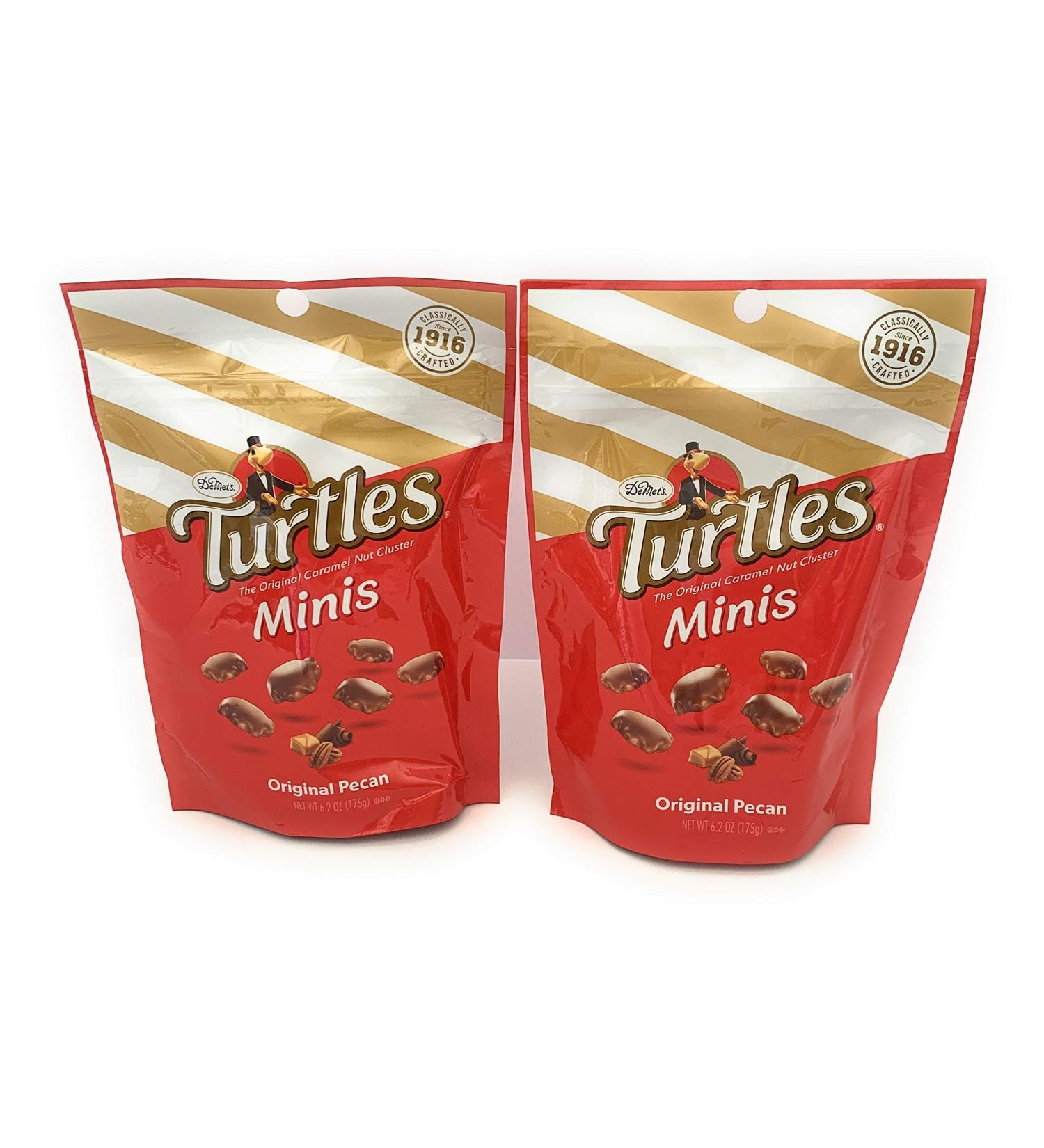Demet's Turtles Mini 6.02 oz 2 Pack - Decadent Chocolate Caramel Nut Treats - Buy Online on GoSupps.com