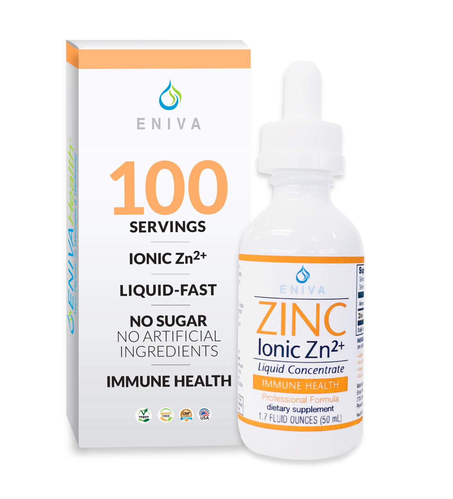 Eniva Ultra Concentrated Zinc Drops 1.7 oz - Immune Health Supplement - Buy Online on GoSupps.com