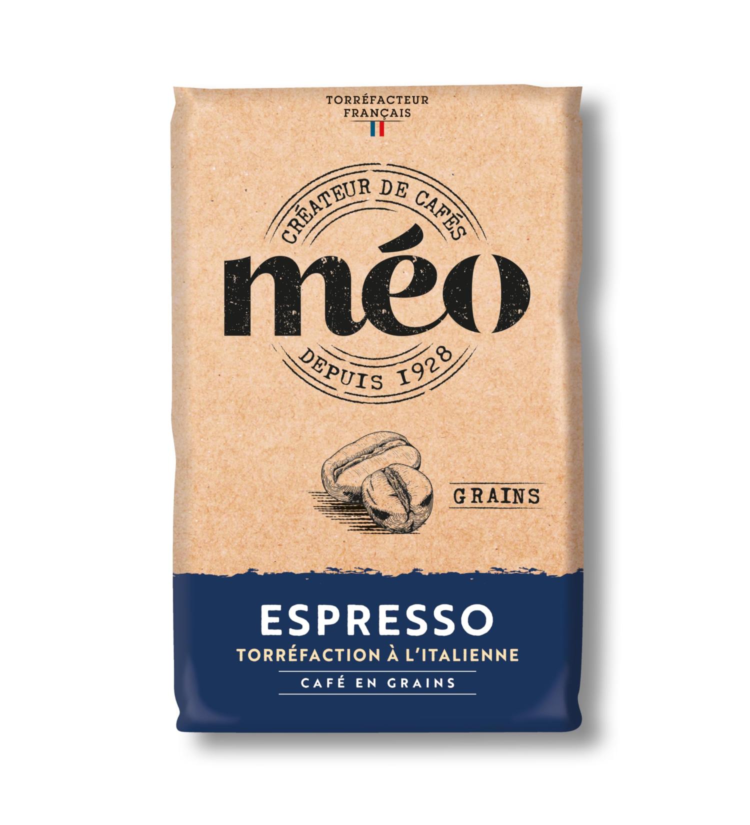 Caf s M o en Grains Espresso - Torr faction l'Italienne - en Pack de 6 sachets de 1 KG - Niveau de torr faction fonc