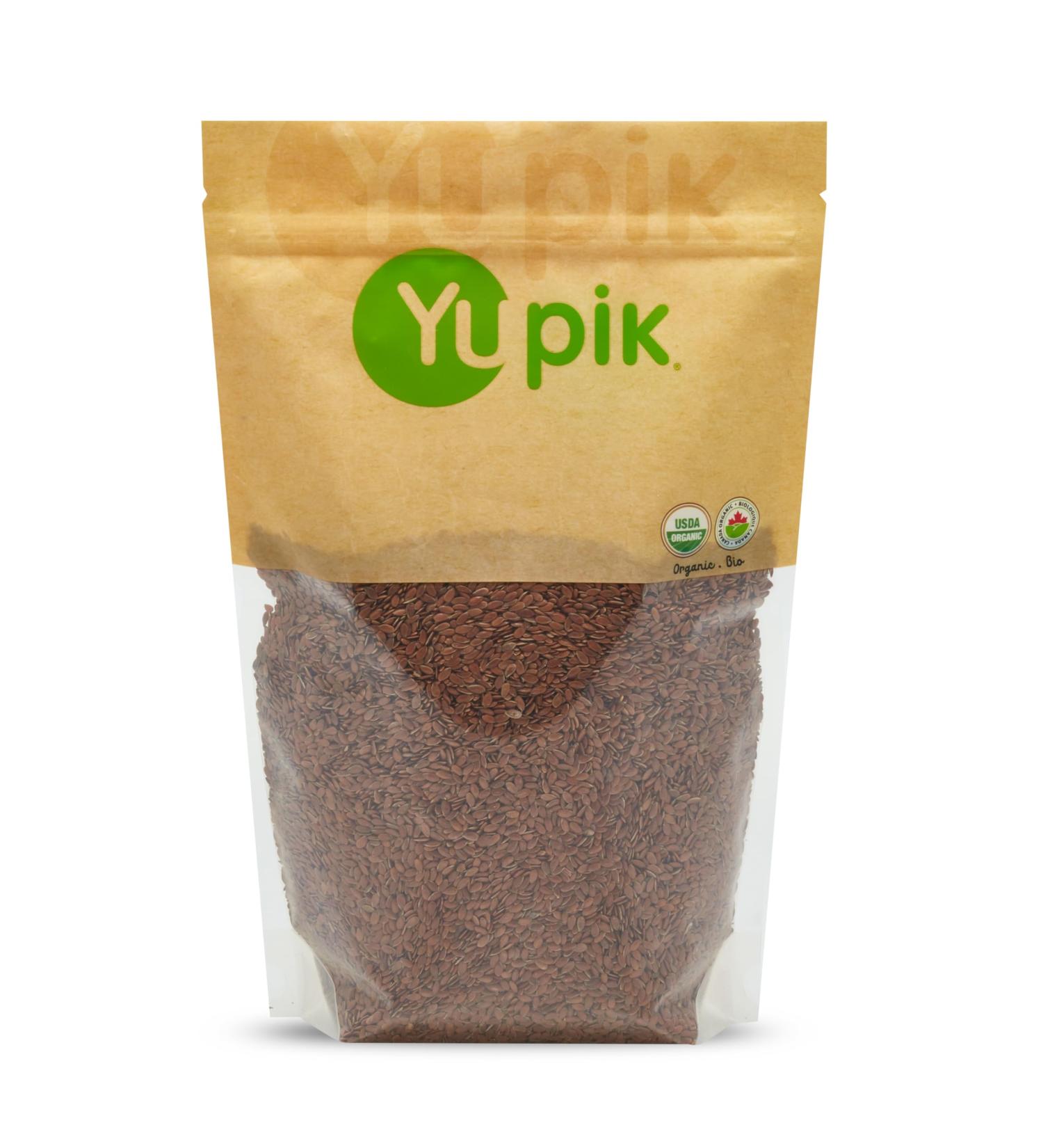Yupik Organic Brown Flax Seeds 1 kg Gluten-Free Non-GMO Kosher Vegan Raw Seeds Rich in Omega-3 Excellent Source of Fiber Plant-Based Protein Ideal for Baking & Topping Brown Flax Seeds 1 kg (Pack of 1) - Buy Online on GoSupps.com