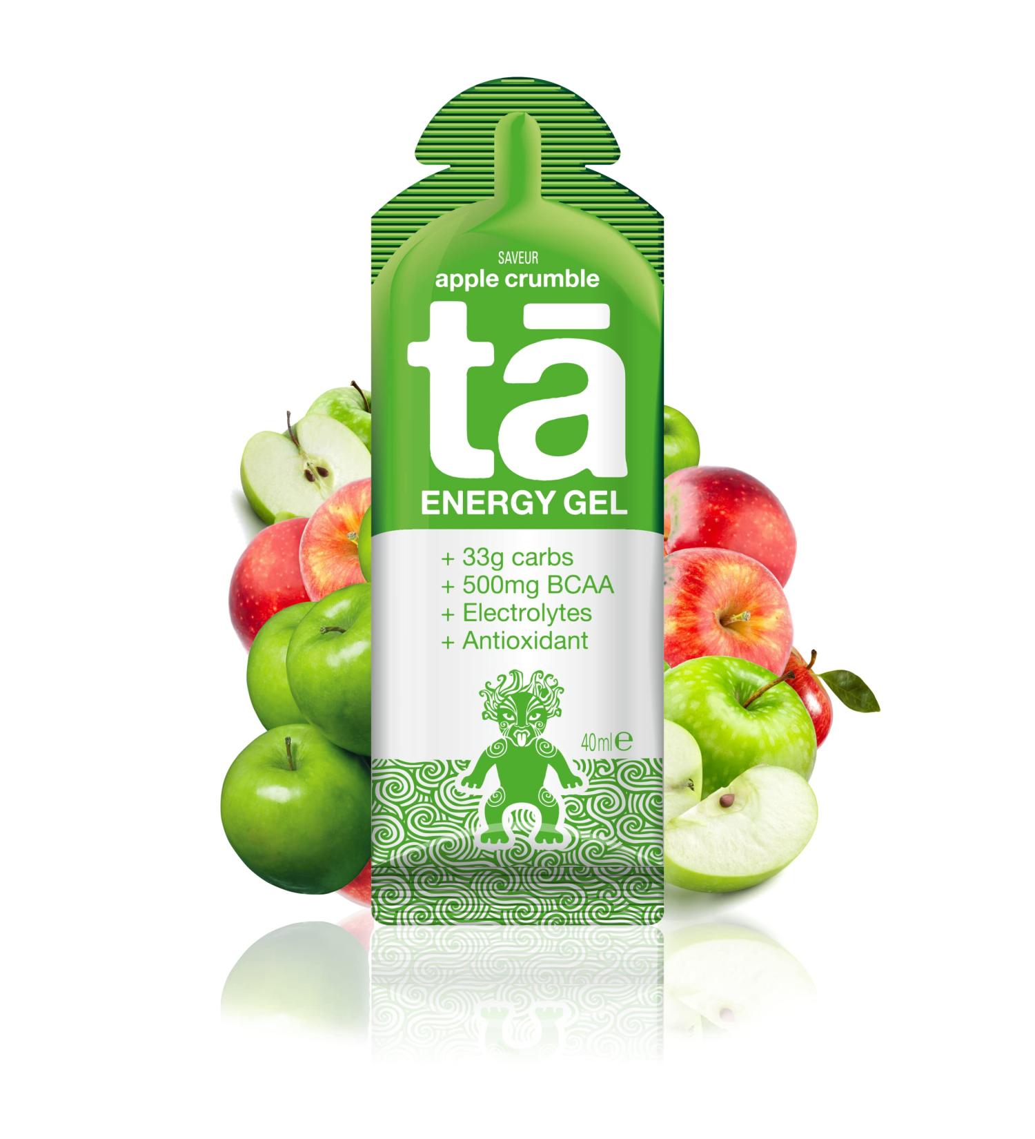 TA ENERGY - Energy Gel - Apple Crumble x24 - Energy - Sodium - BCAA - Antioxidants - Ideal during sports activities 133Kcal - Buy Online on GoSupps.com