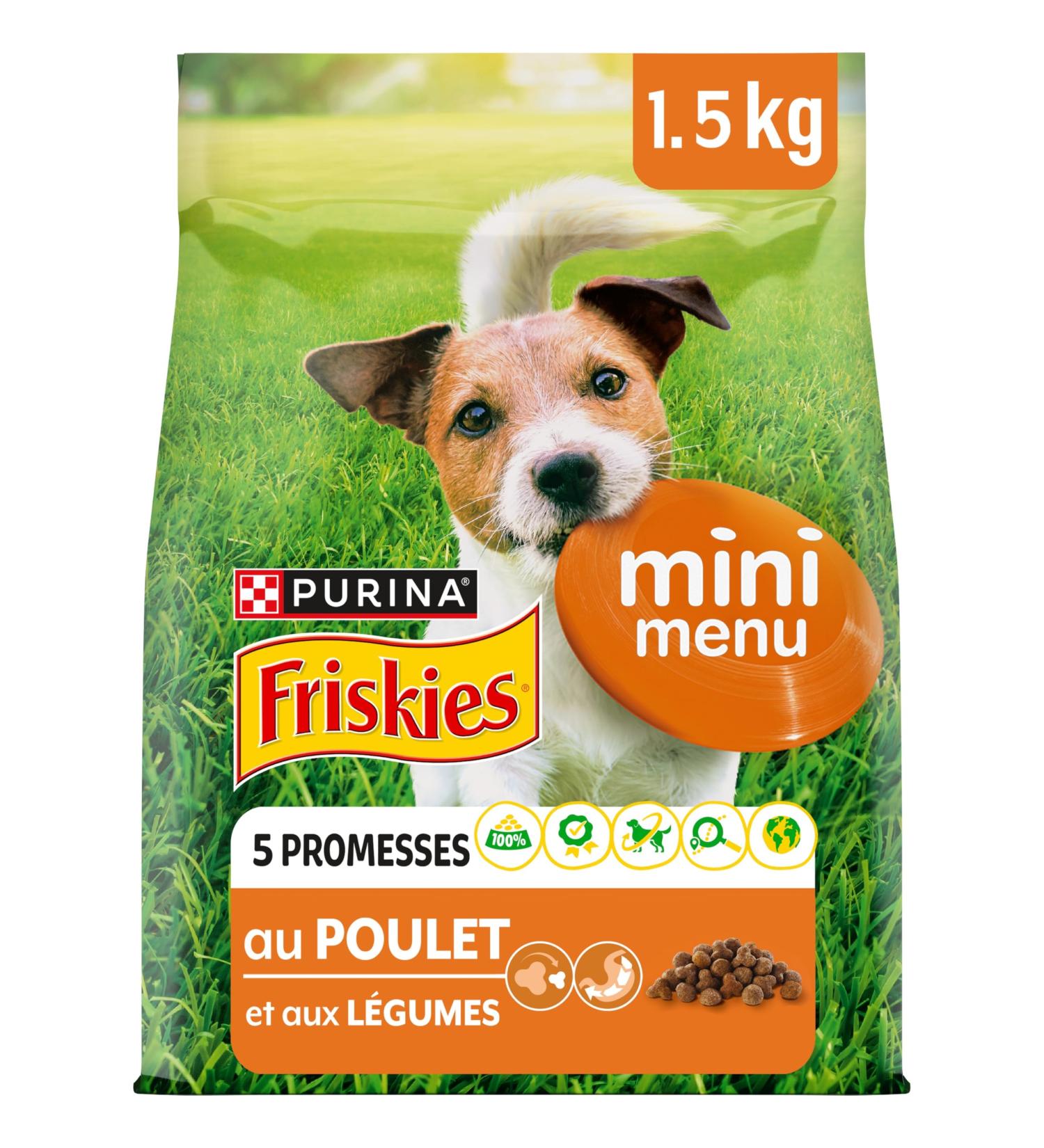 FRISKIES Dog Food Mini Menu Chicken Vegetables 1.5KG - Buy Online on GoSupps.com