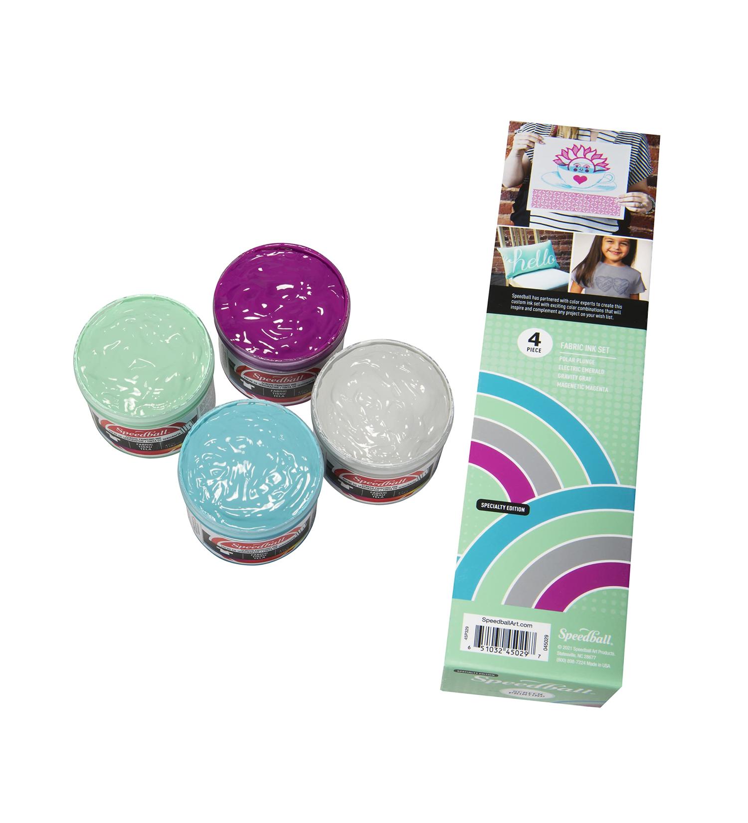 Speedball Fabric Screen Printing Ink Special Edition Colors - 8oz (4-Pack) Energy Surge - Buy Online on GoSupps.com