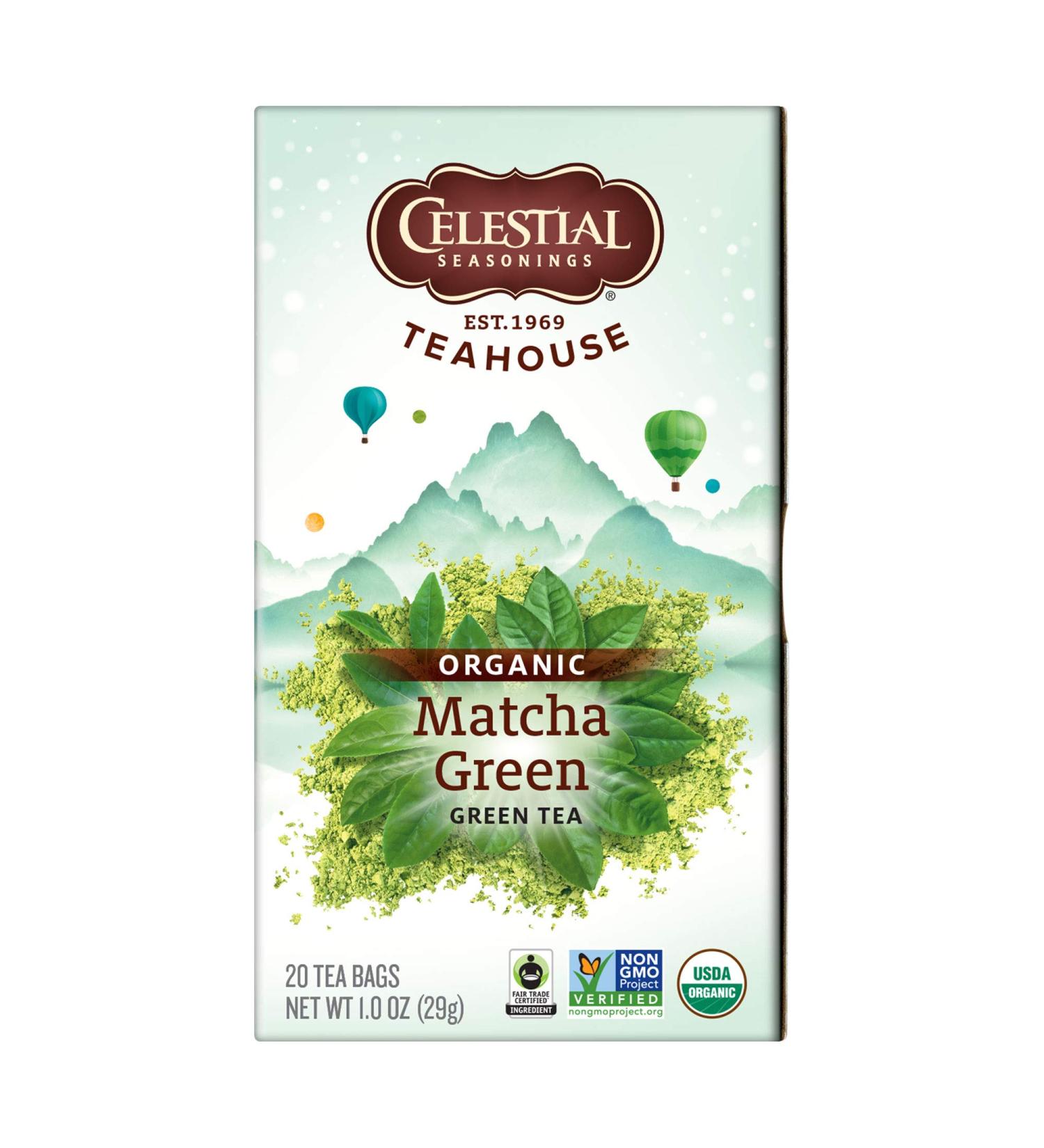 Organic Matcha Green Tea - Celestial Seasonings, 20 Count | Premium Quality & Rich Flavor - Buy Online on GoSupps.com