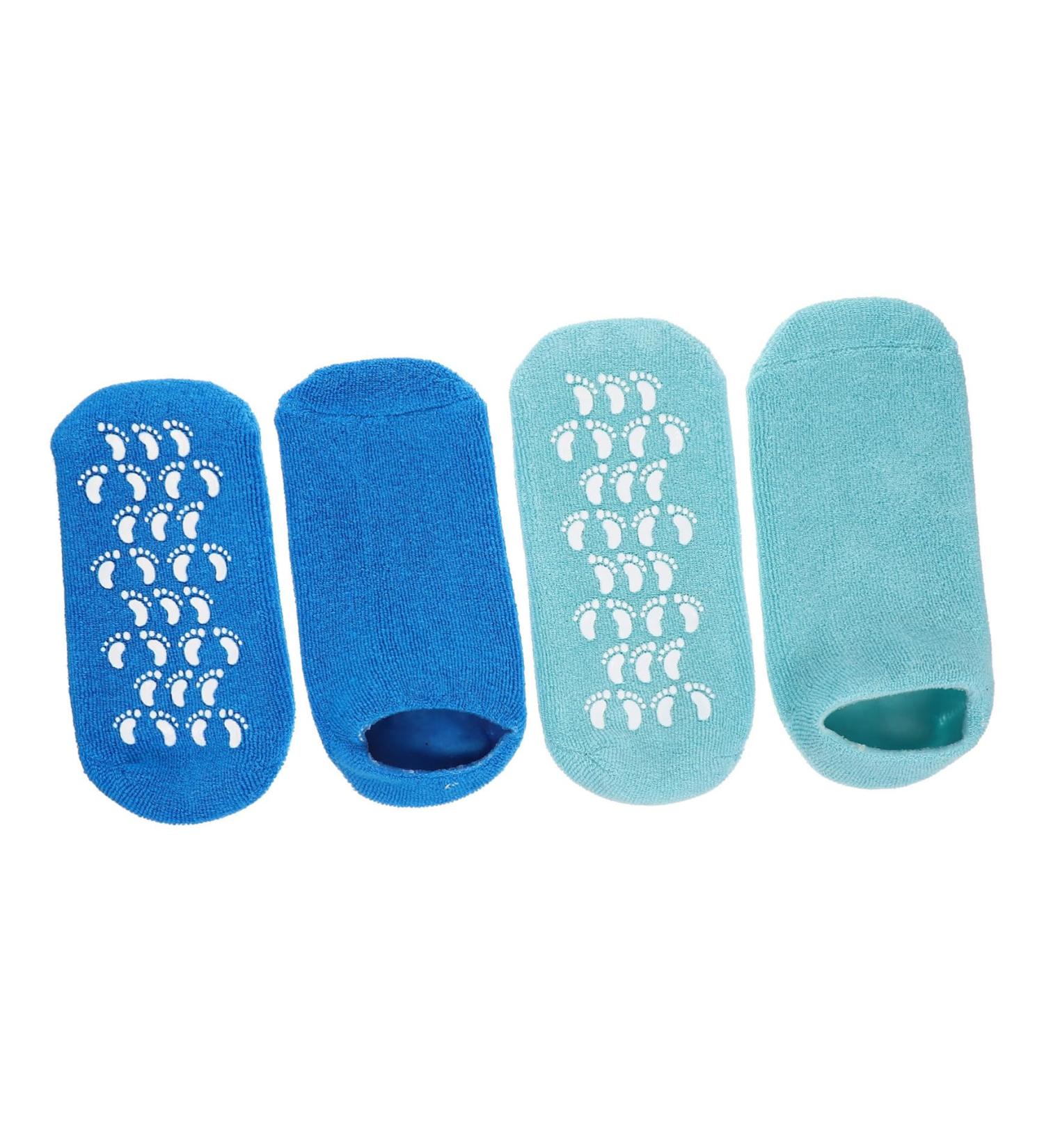 NUSITOU 2 Pairs Gel Socks Moisturizing Socks Feet Moisturizer Socks Essential Oil Heel Softening Socks Dry Feet Socks Heel Repair Sock Spa Socks for Salon Foot Cover Socks Gel Spa Socks - Buy Online on GoSupps.com