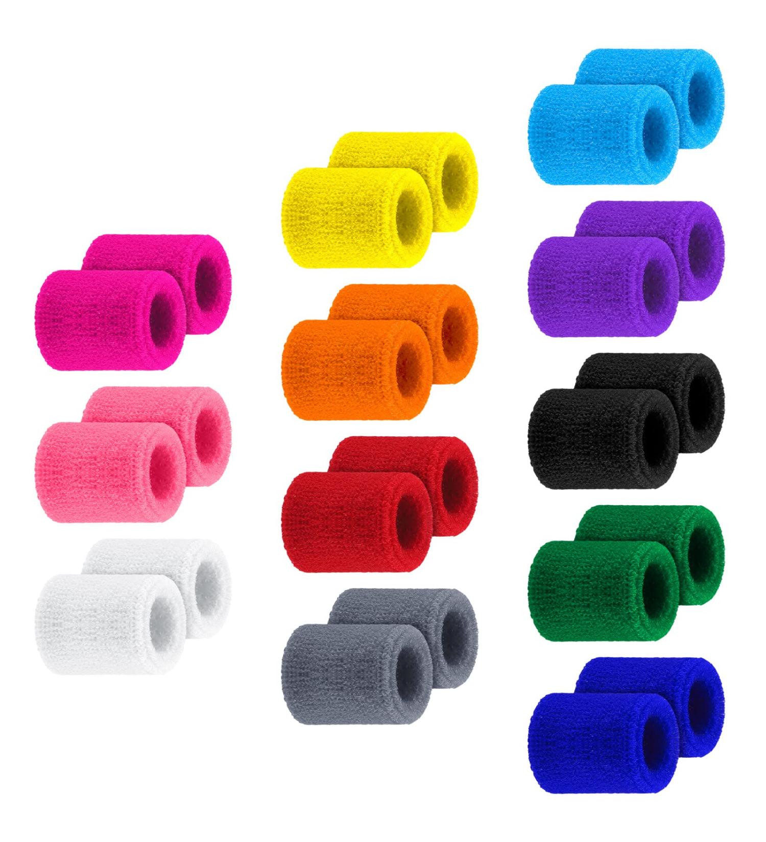 12 Pairs Kids Wrist Sweatbands Colorful Sweat Band Athletic Sports Wrist Bands Basketball Football Party Favors for Kids Outdoor Activity (Fresh Colors) - Buy Online on GoSupps.com