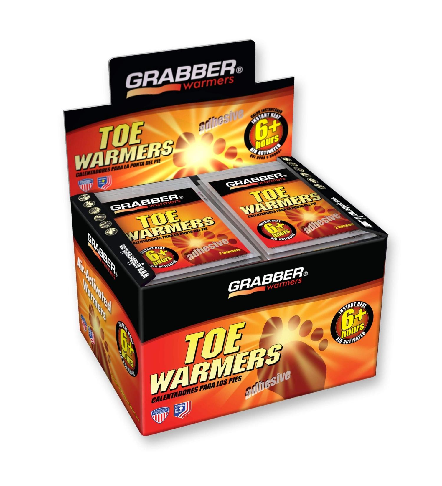 Grabber Toe Warmers - 6 Hours of Natural Heat - 40 Pair - Buy Online on GoSupps.com