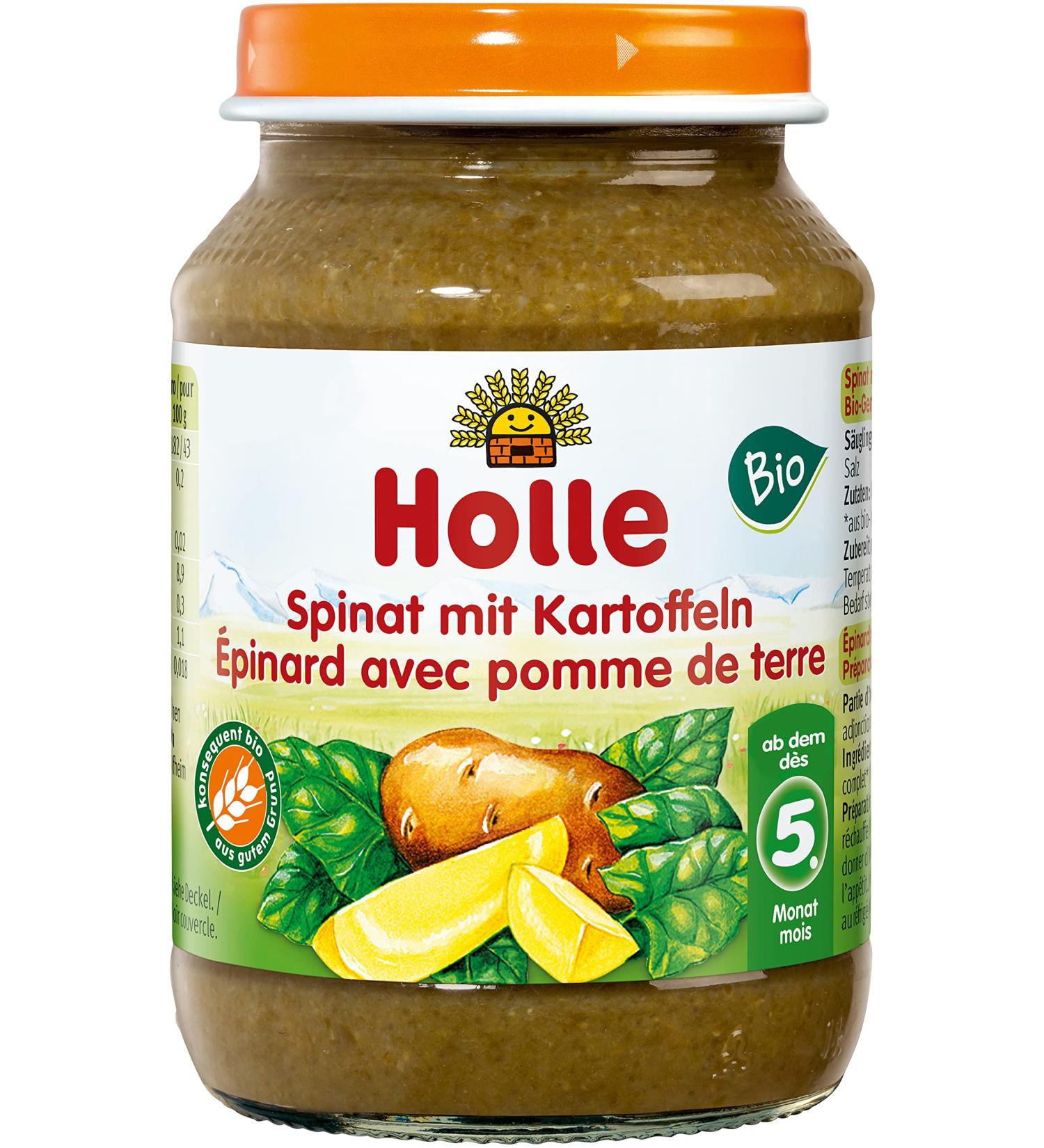 Holle Organic Spinach with Potatoes (6 x 190 gr)