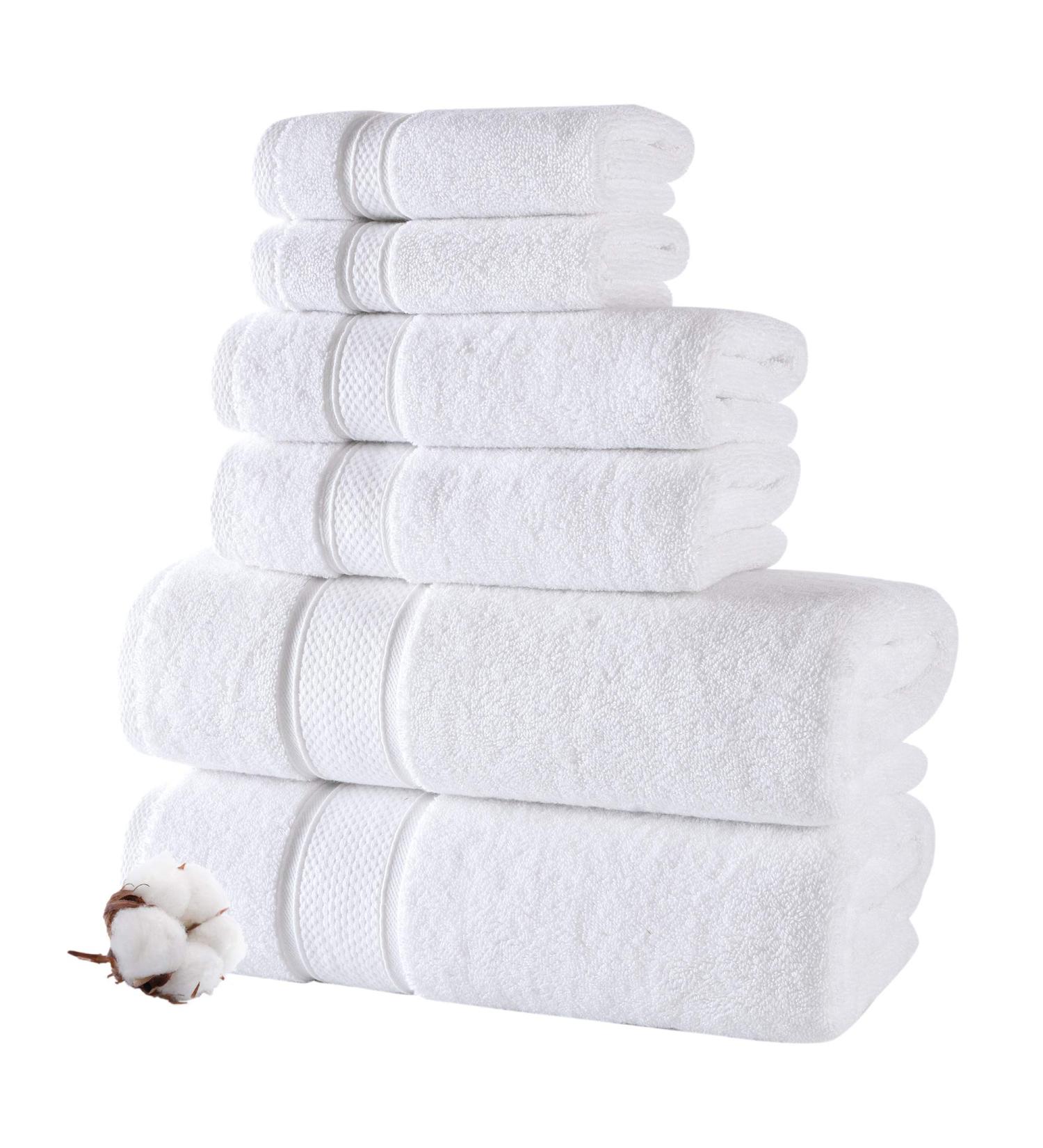 Nova Luxury Linen - Hotel Quality Turkish Towel Set (6 Pcs, Pure White) - Buy Online on GoSupps.com