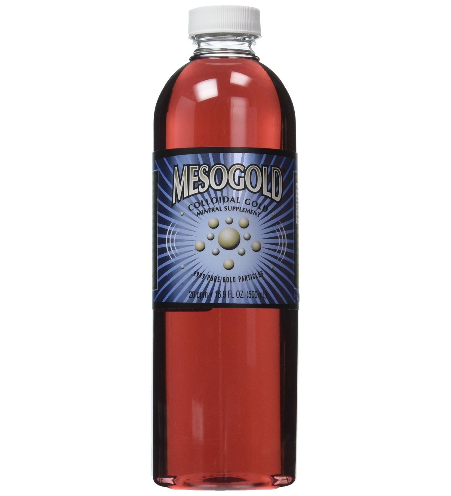 MesoGold 20 ppm Colloidal Gold 500 mL/16.9 Oz - Pure and Potent Formula - Buy Online on GoSupps.com