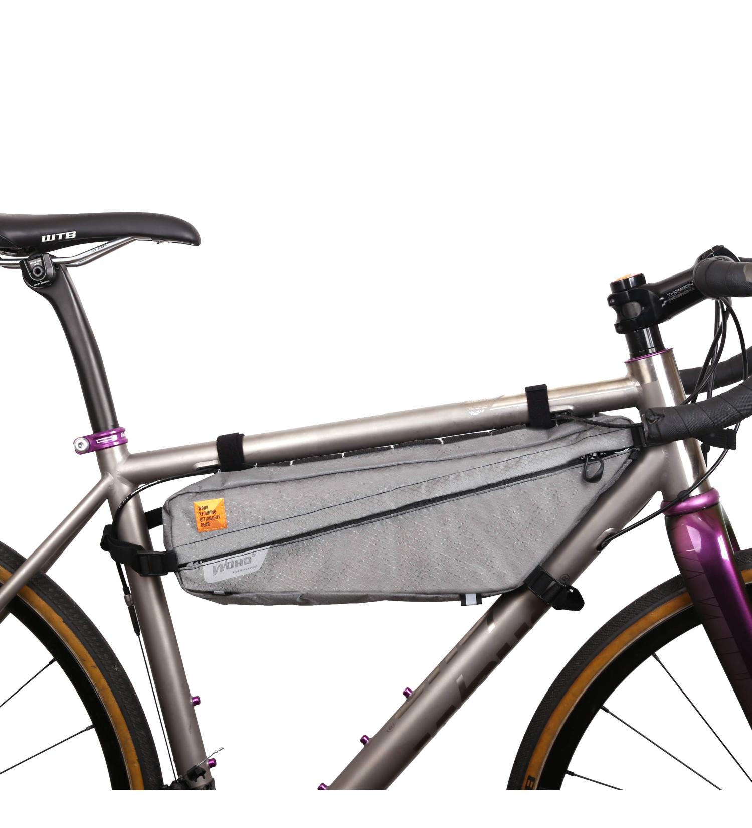 WOHO Xtouring Bikepacking Frame Bag M - Iron Grey | Durable and Weather Resistant - Buy Online on GoSupps.com