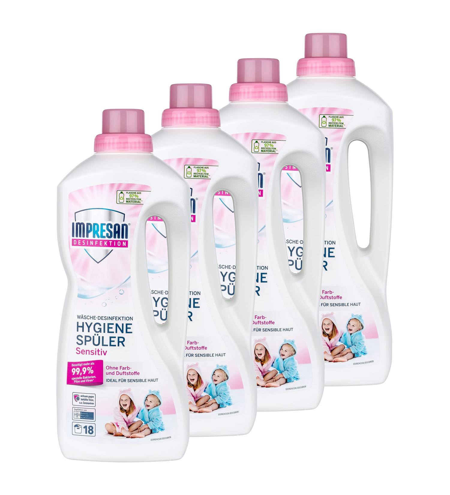 IMPRESAN Hygiene Rinse Sensitive - Unscented 3L (Pack of 4) | International Shipping Available - Buy Online on GoSupps.com