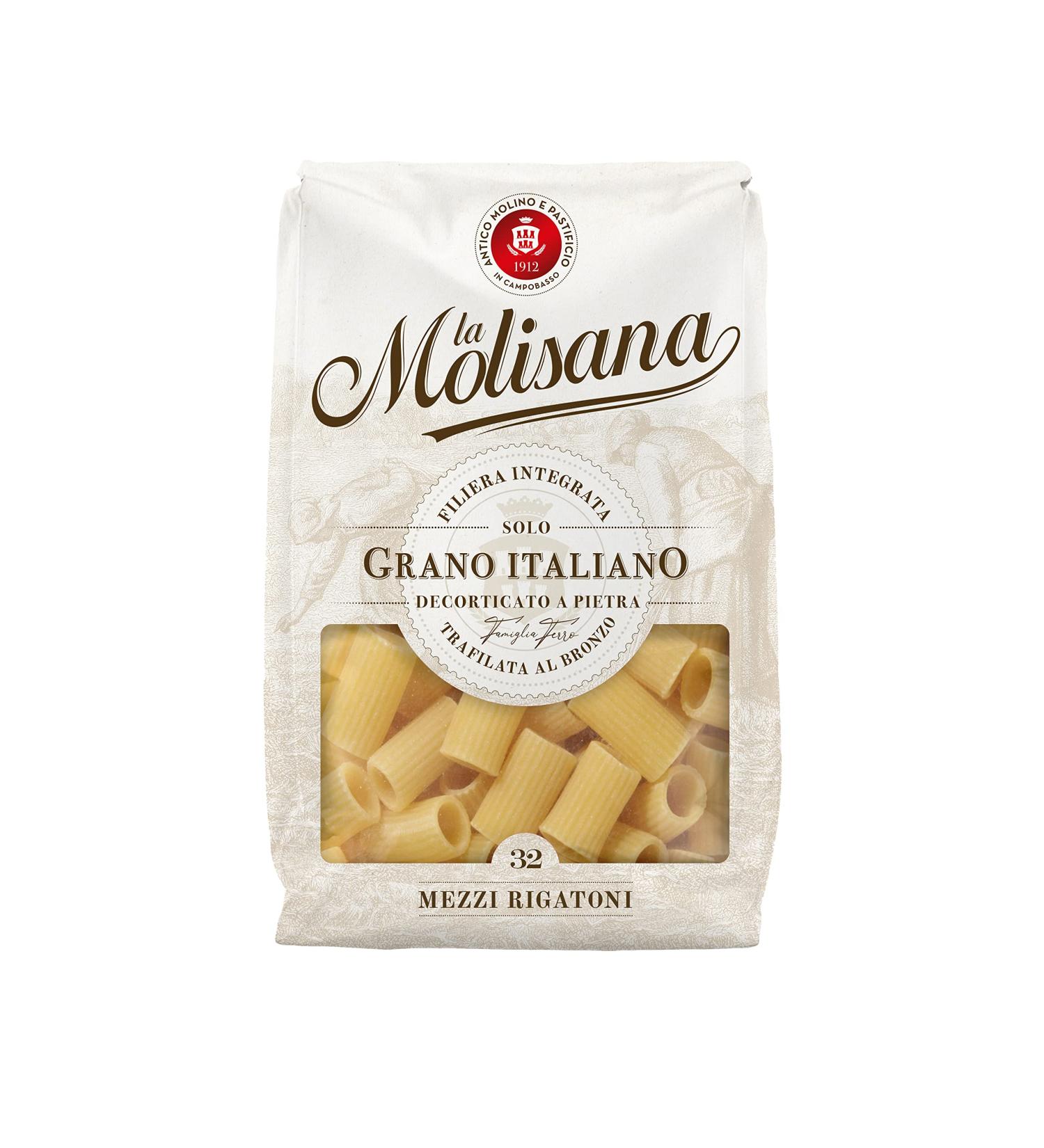 La Molisana Mezzi Rigatoni n.32 500g 500 g (Pack of 1) Mezzi Rigatoni n.32