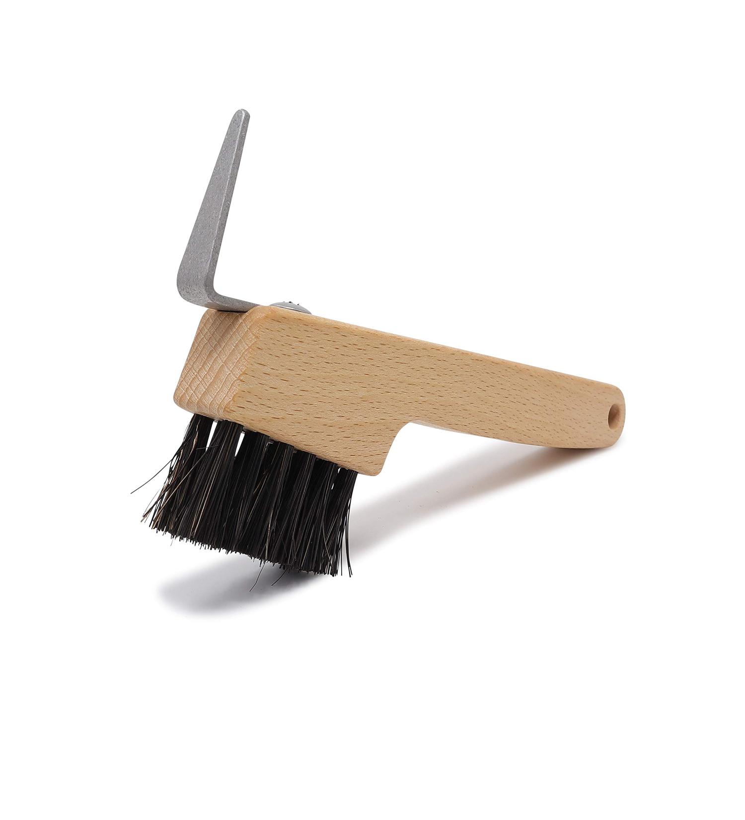Forest Power Hoof Scraper with Brush - Sustainable Beech Wood Horse Care Tool | Made in Germany | Ideal for Hoof Cleaning - Buy Online on GoSupps.com