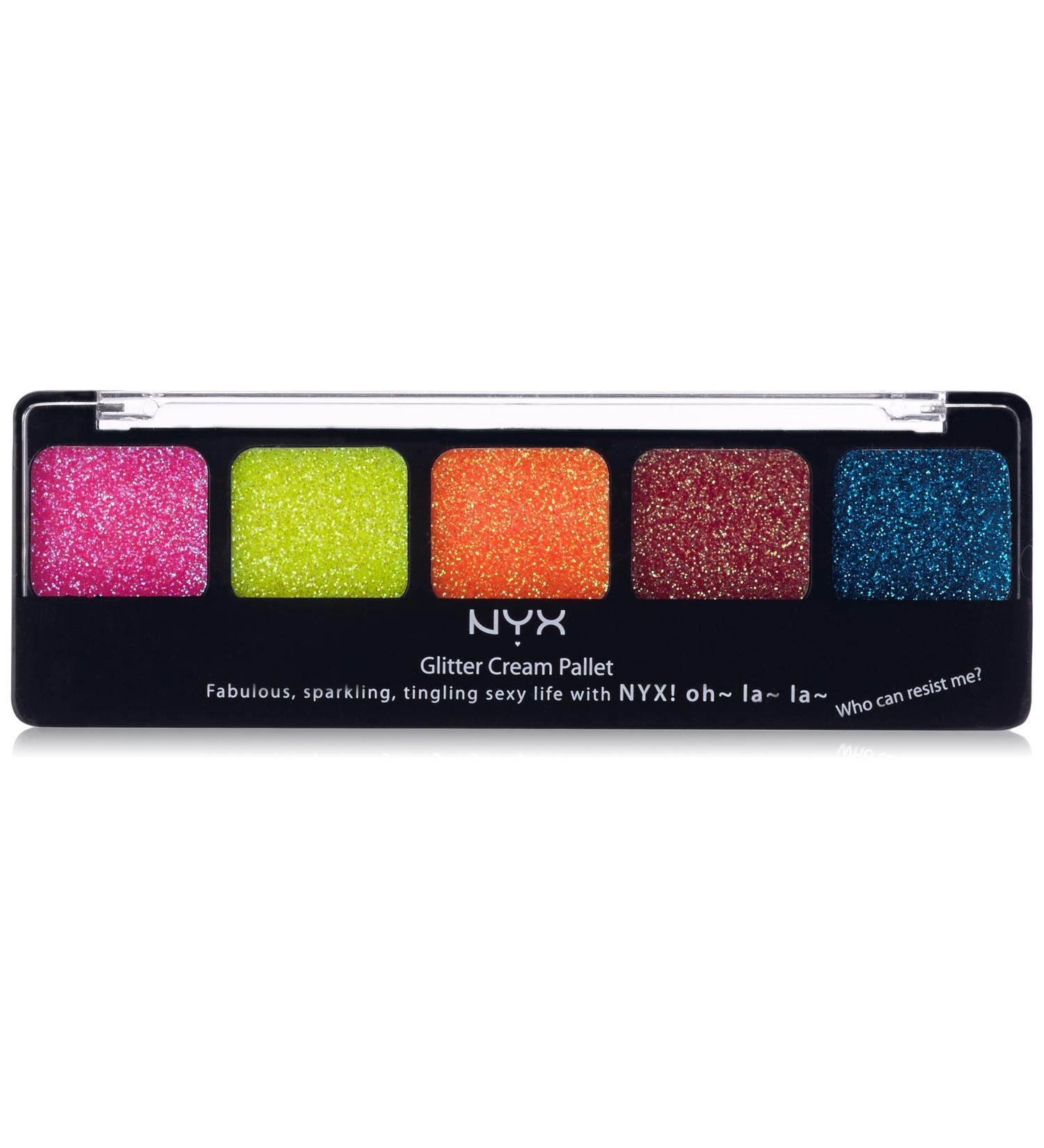 NYX Cosmetics Glitter Cream Palette - Eden | 0.33 oz - Shop Internationally | Best Price & Fast Shipping - Buy Online on GoSupps.com
