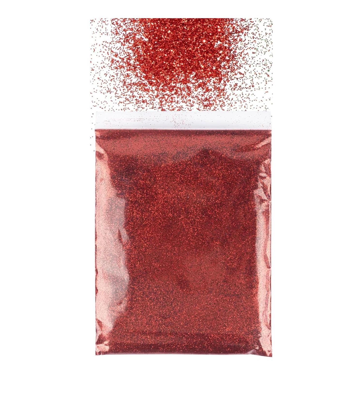 50g Red Glitter Powder for Tinkering Nail Art DIY Crafts - Perfect for Face & Eyeshadow - Buy Online on GoSupps.com