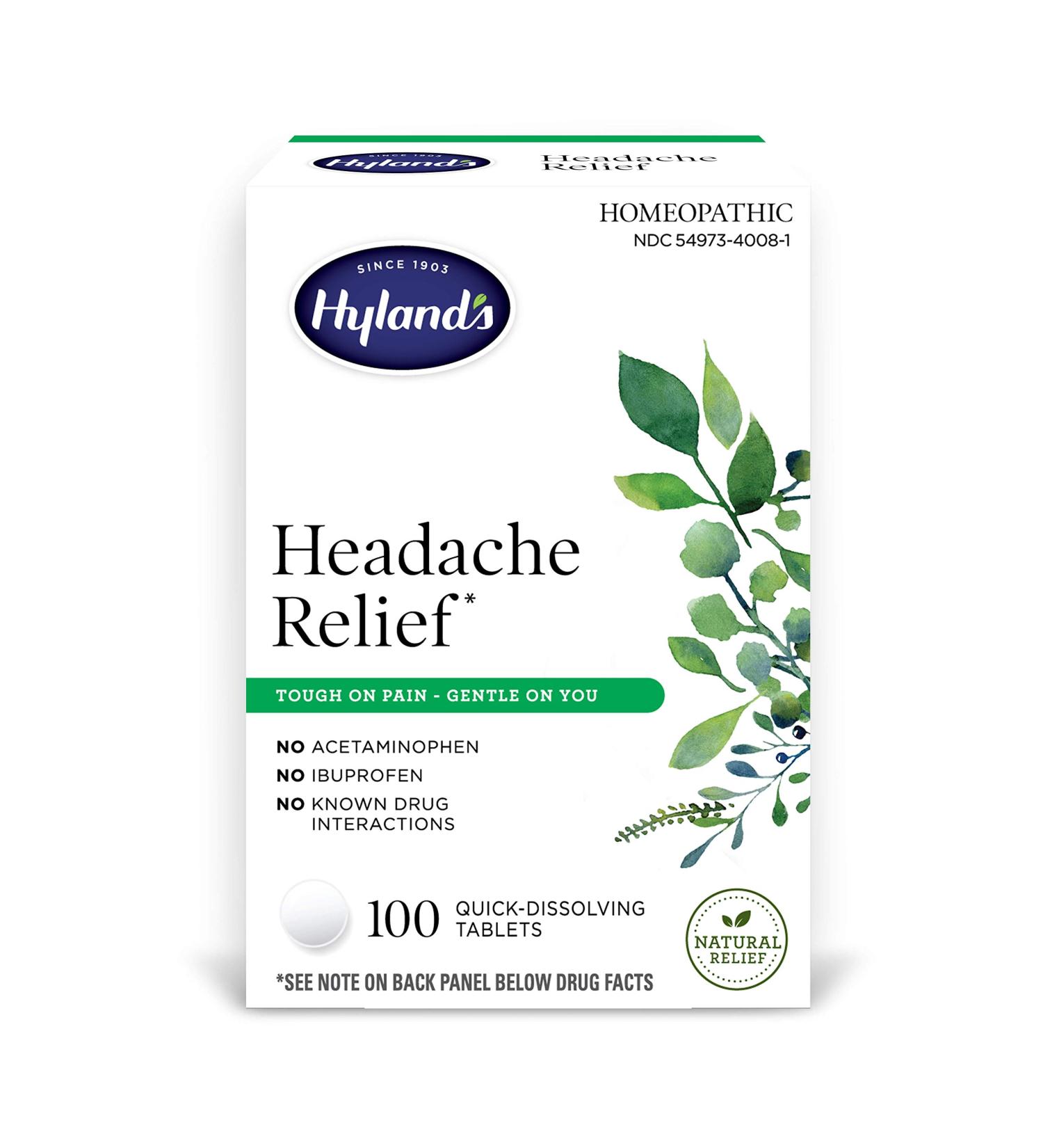 Hyland's Headache & Tension Relief - Natural Pain Medicine (100 Tablets) - Buy Online on GoSupps.com
