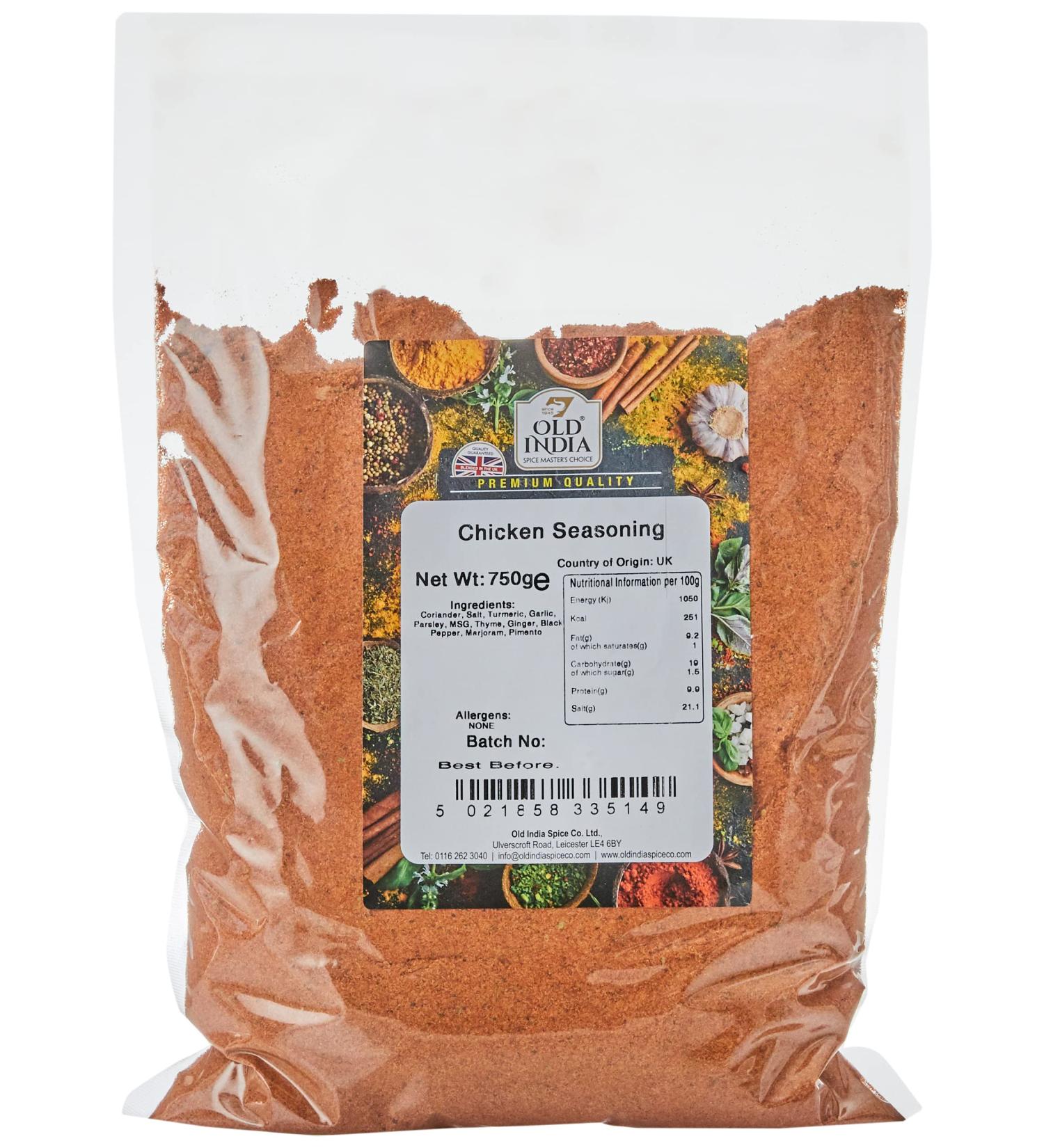 Old India Chicken Seasoning 750g - Authentic Blend for Delicious Chicken Dishes - Buy Online on GoSupps.com