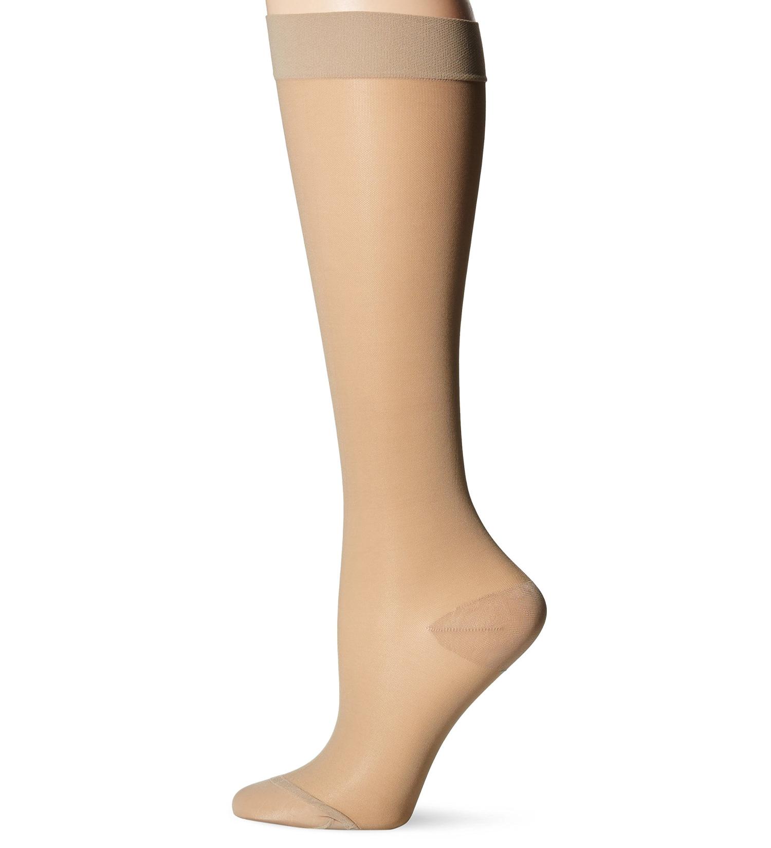 Dr. Scholl's Women's Sheer Moderate Support Socks - Beige - Size 8-12 - Buy Online on GoSupps.com