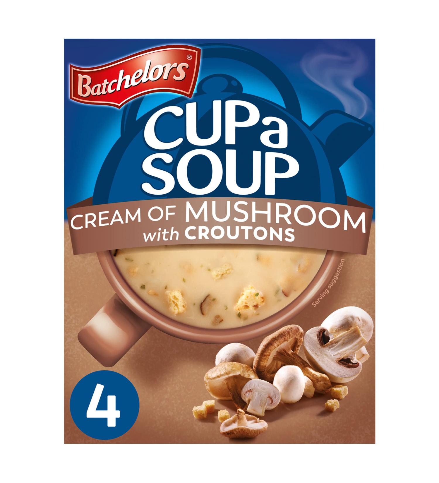 Batchelors Cup a Soup Mushroom 4 Sachets 99g - Buy Online on GoSupps.com