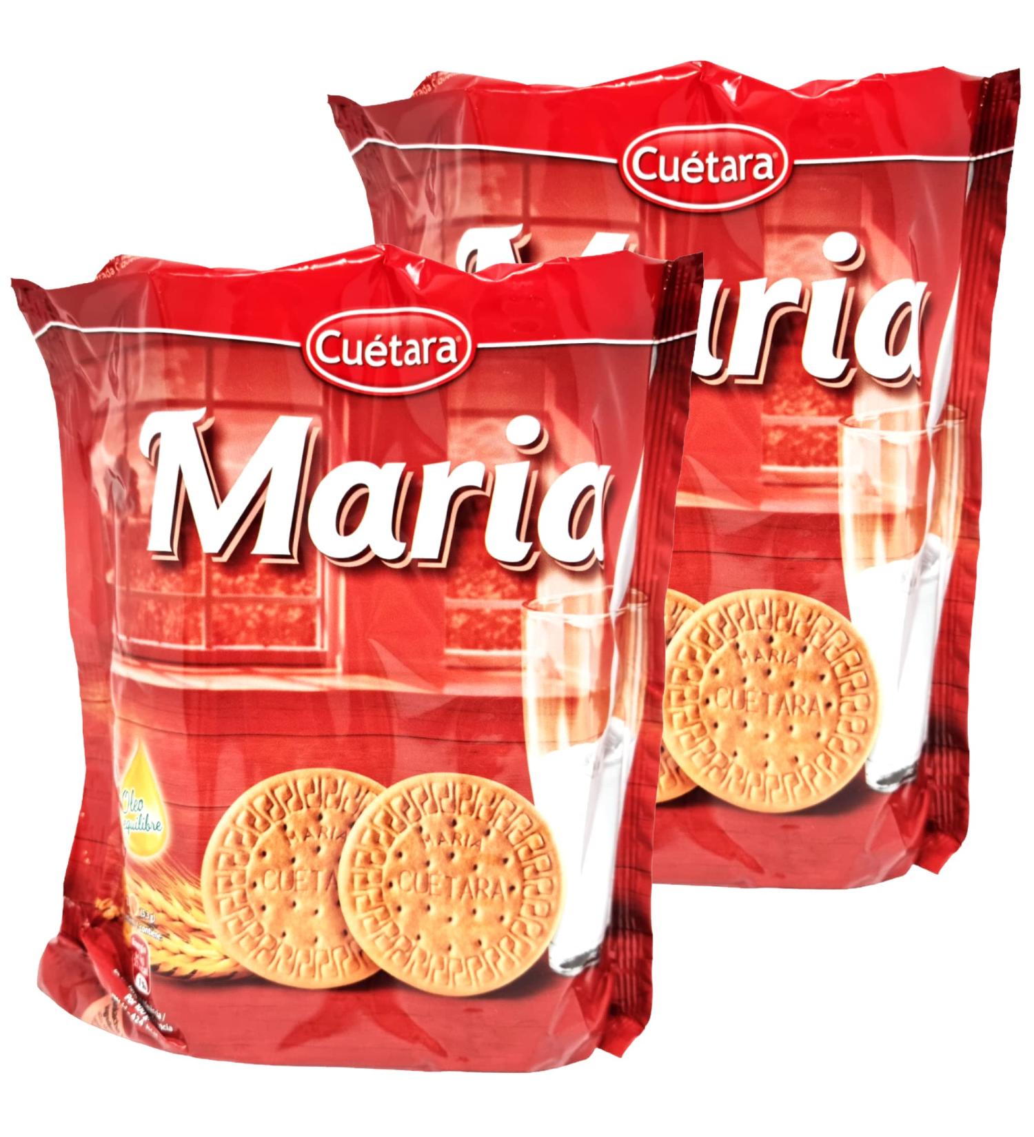 Cuetara Galletas Maria biscuits 800g (2 x 400g) - Spanish maria biscuits snack for tea and coffee