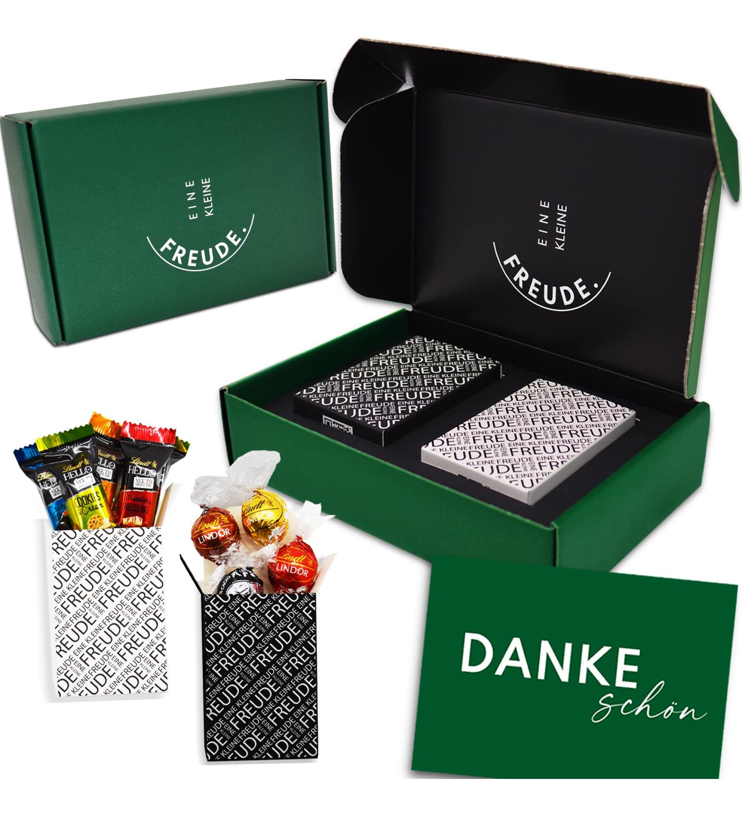 A LITTLE JOY Gift Box | Unique Thank You Gift with Lindt Chocolate Hello Pralines & Greeting Card Perfect for Every Occasion - Buy Online on GoSupps.com