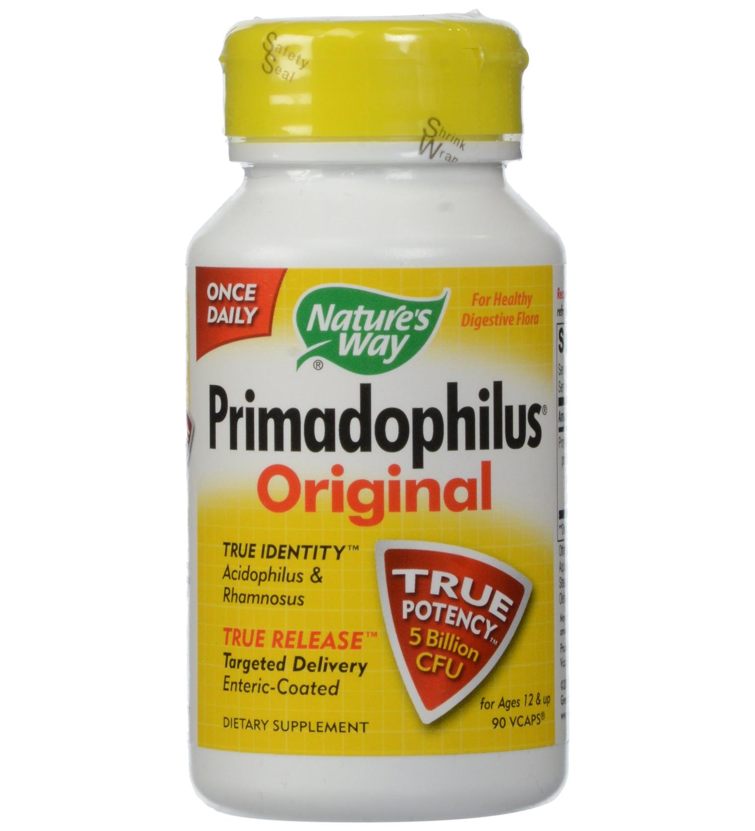 Nature's Way Primadophilus 5 Billion Probiotic - 90 Capsules for Digestive Health - Buy Online on GoSupps.com