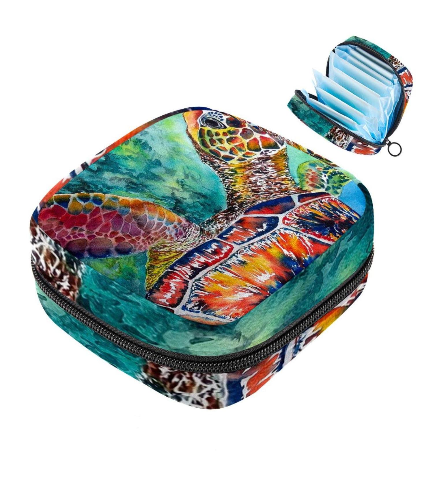 Portable Menstrual Pad Bag & Swim Storage for Girls & Women - Seate Zippered Cup Pouch - Buy Online on GoSupps.com