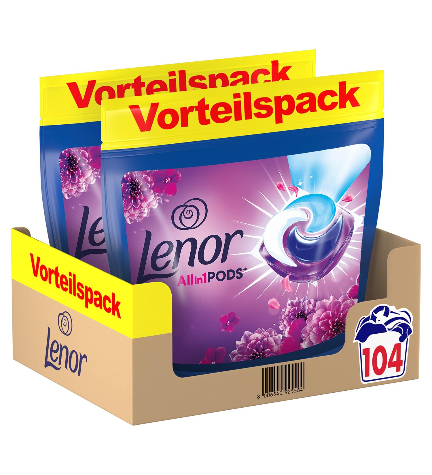 Lenor Color All-in-1 Pods - Amethyst Flower Dream | 104 Wash Loads | Hygienic Deep Cleaning & Long-Lasting Freshness - Buy Online on GoSupps.com