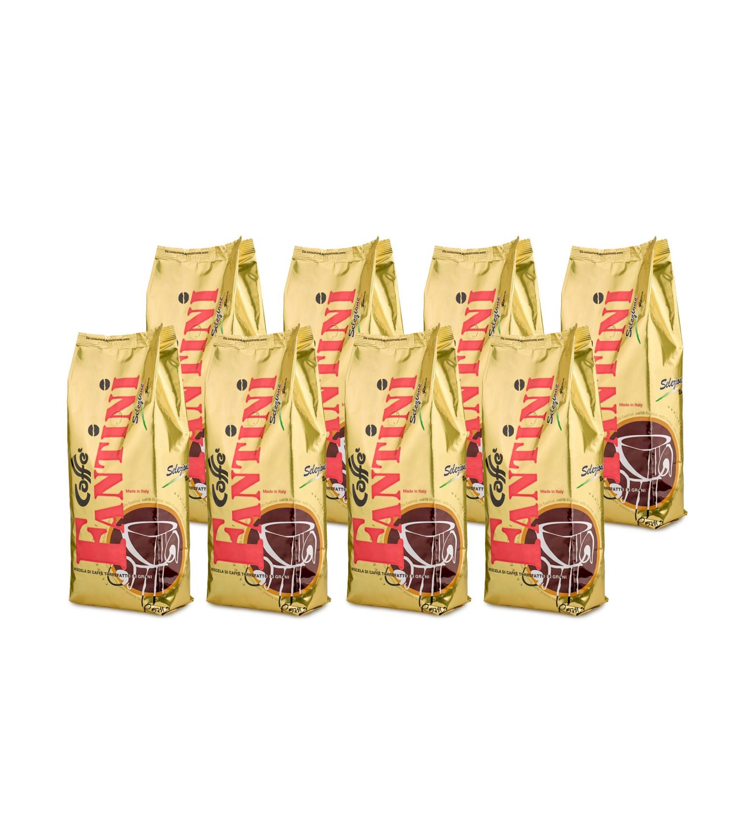 Fantini Coffee Selezione Espresso Whole Bean 8 x 1 Kg Bags