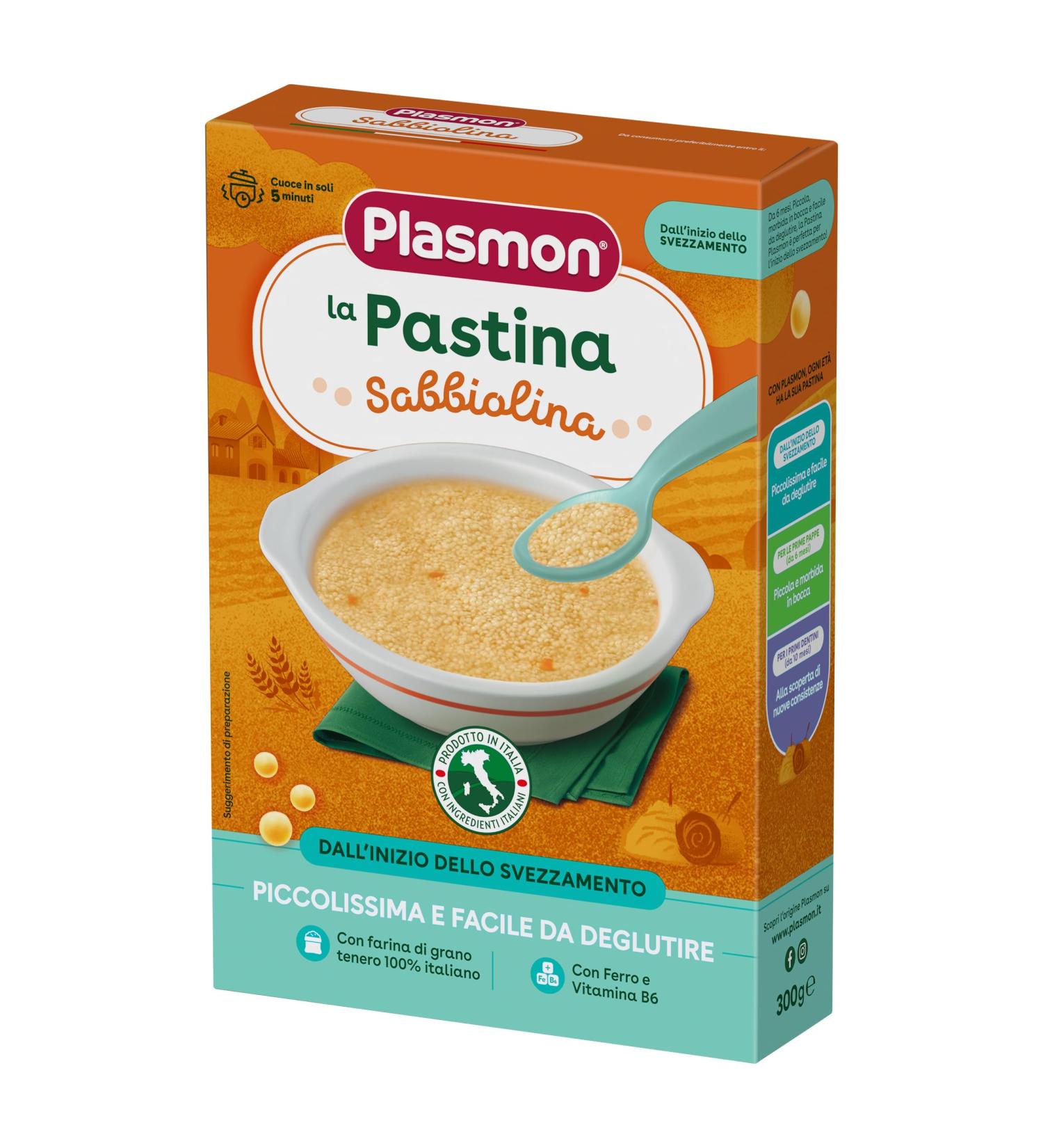 Plasmon Plasmon Pastina Sabbiolina 300g from the beginning of weaning