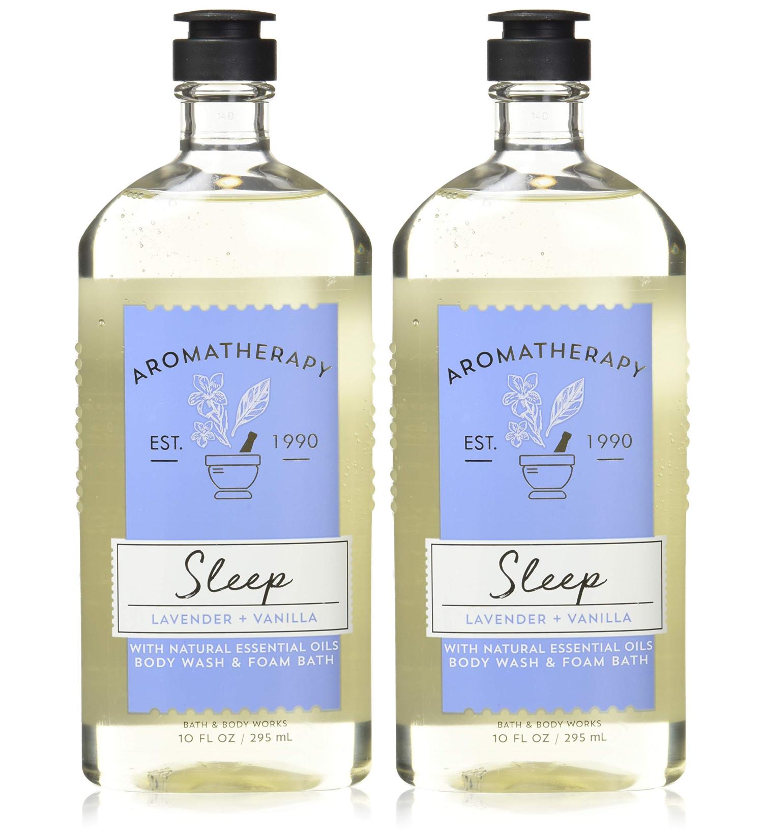 Bath and Body Works Aromatherapy Sleep Lavender Vanilla Body Wash Foam Bath 10oz - 2 Pack - Buy Online on GoSupps.com