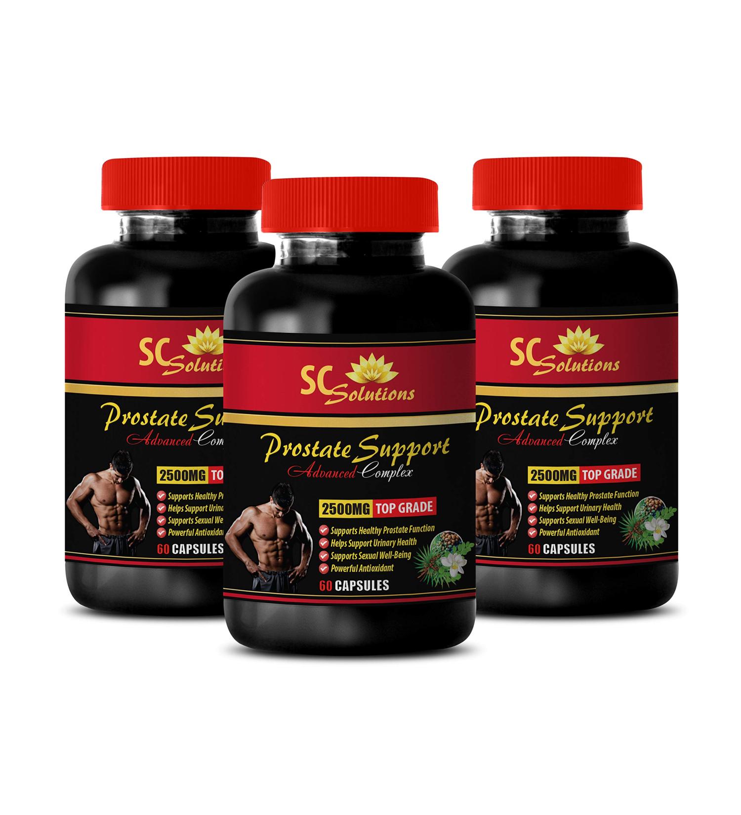 Prostate Support Now - Prostate Support 1345MG - Advanced Complex - Saw Palmetto Hair - 3 Bottles (180 Capsules) - Buy Online on GoSupps.com