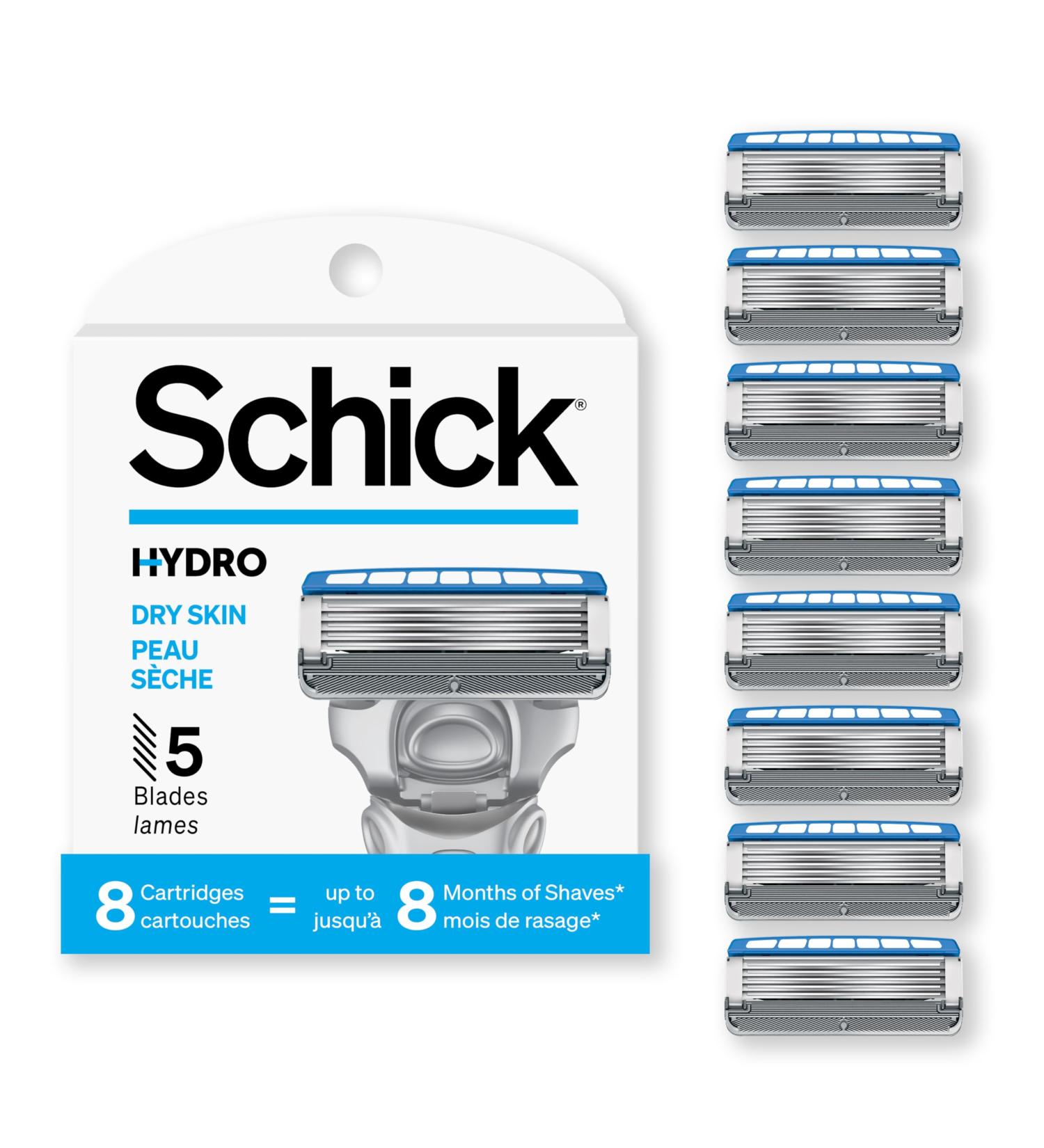 Buy Schick Hydro 5 Sense Hydrate Razor Refills for Men - 8 Count | International Shipping Available - Buy Online on GoSupps.com