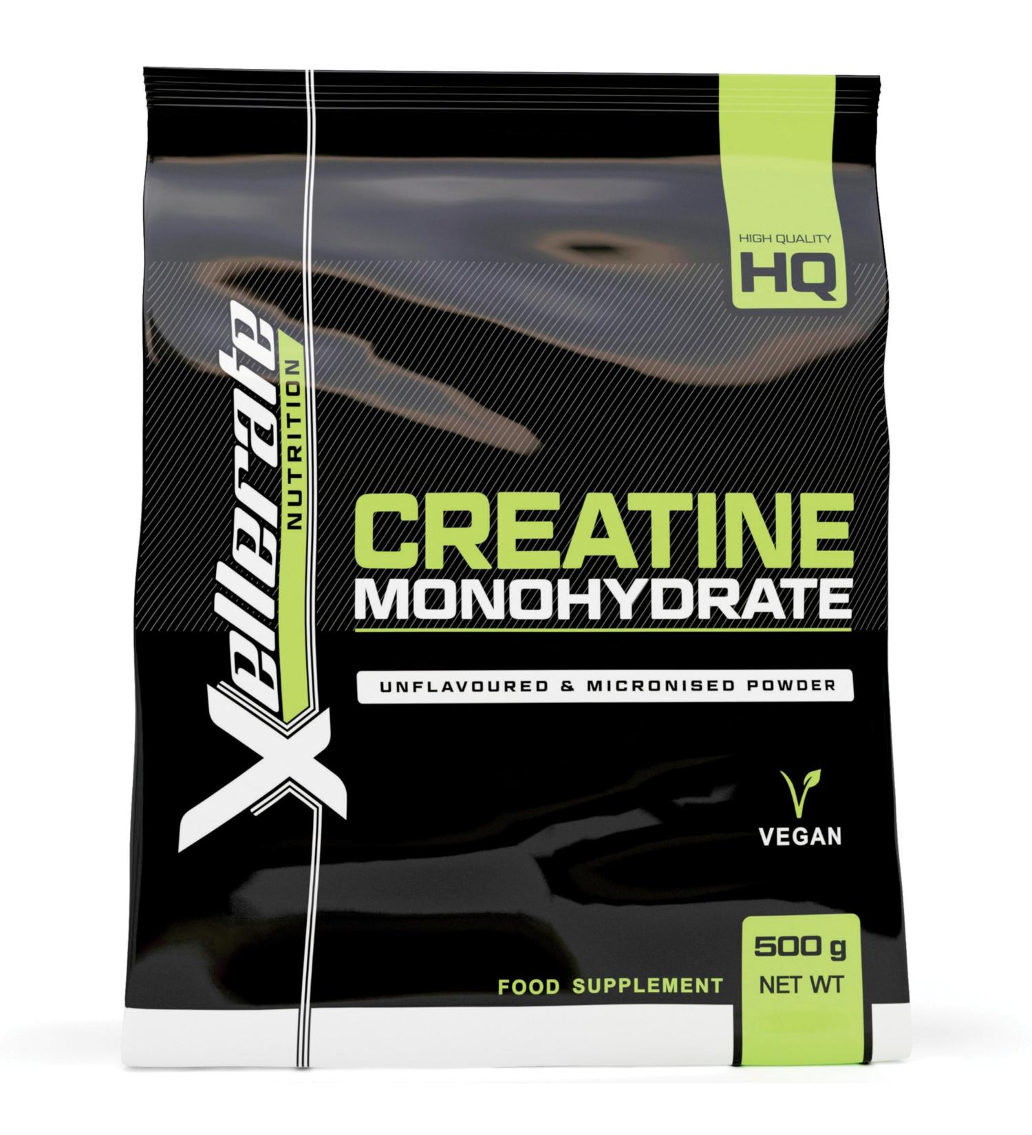 Xellerate NUTRITION Micronized creatine monohydrate powder 500g 5-month supply Premium quality pure and unflavored C